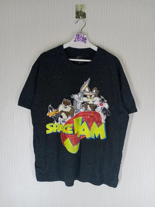 Vintage Vintage Space Jam ; Bugs,Daffy & Taz TShirt Size US XXL / EU 58 / 5 - 1 Thumbnail