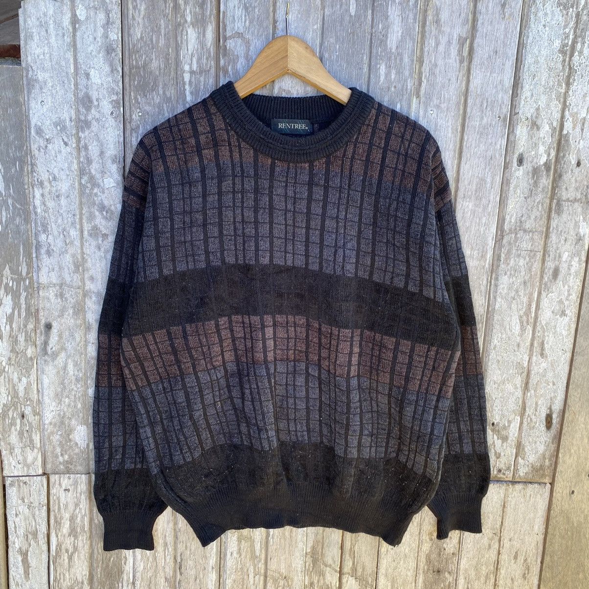 image of Coloured Cable Knit Sweater x Vintage Rentree Knitwear, Men's (Size Large)
