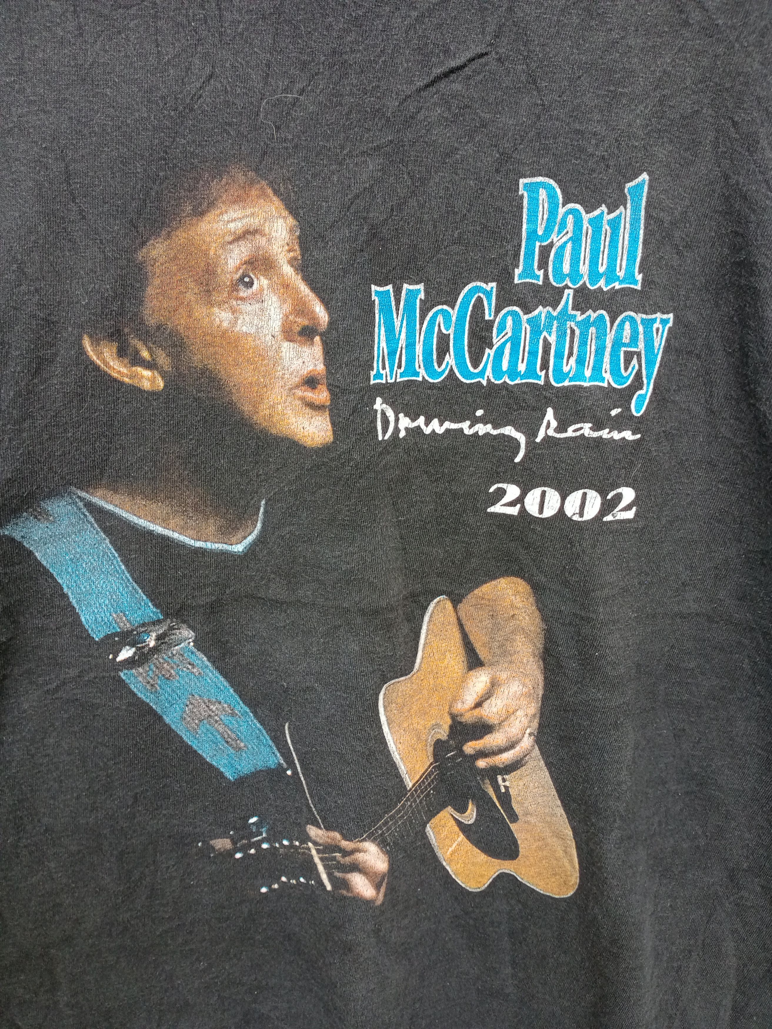 Rare Vintage Paul Mc Cartney Tour 2002 Tshirt
