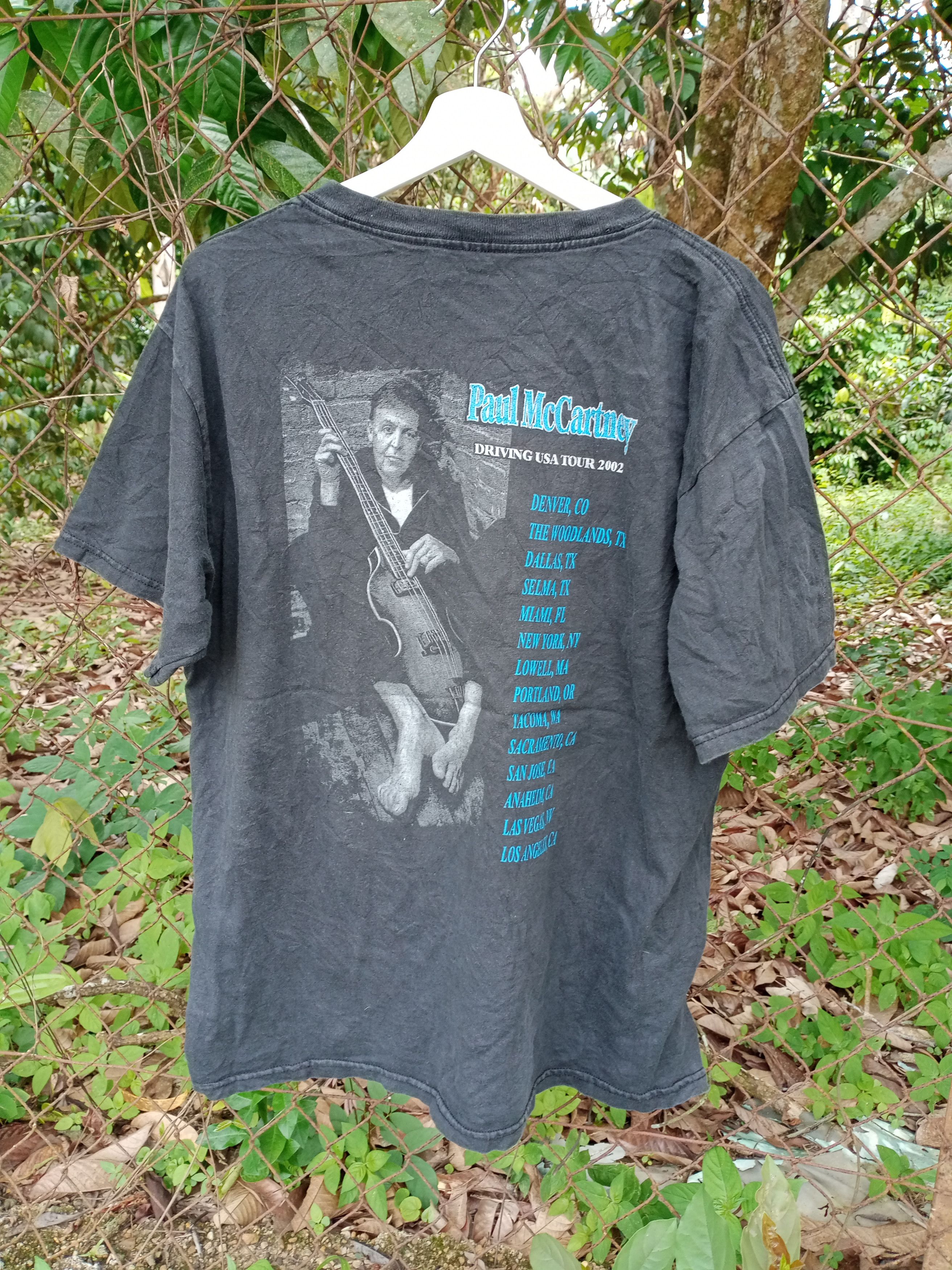 Rare Vintage Paul Mc Cartney Tour 2002 Tshirt