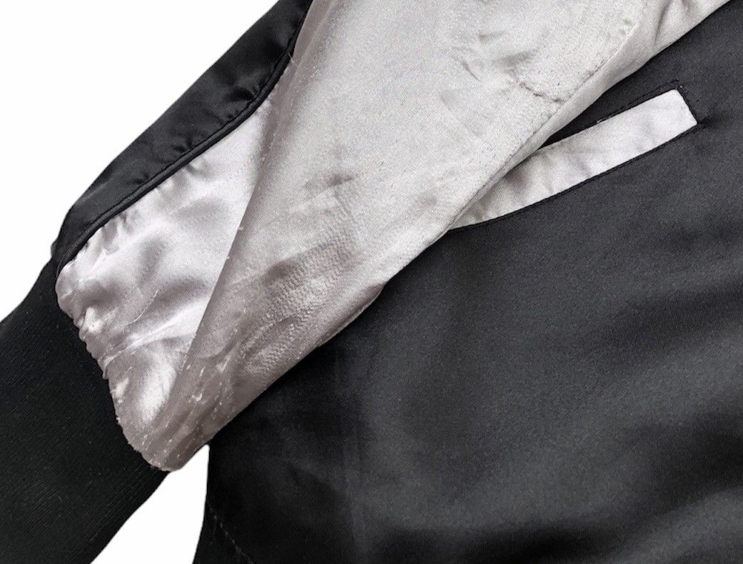 Japanese Brand Six Feet Und Punk Rock Grunge Flaming Bones Satin Jacket Size US M / EU 48-50 / 2 - 17 Thumbnail