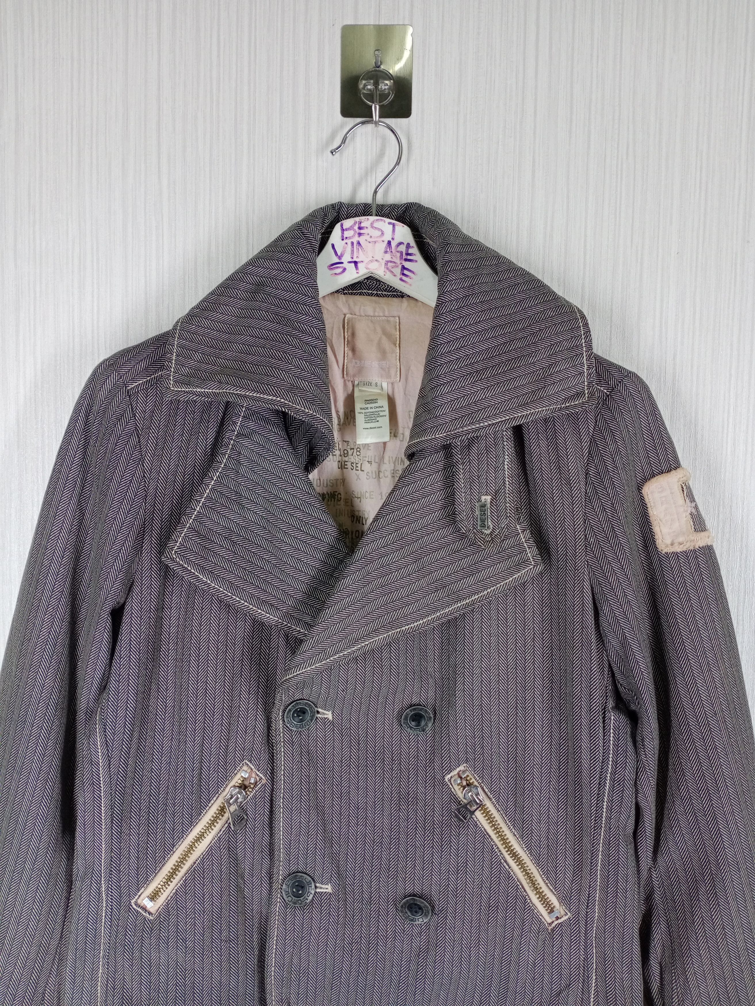 Diesel Vintage Diesel Double Collar Biker Style Jacket Size US S / EU 44-46 / 1 - 2 Thumbnail