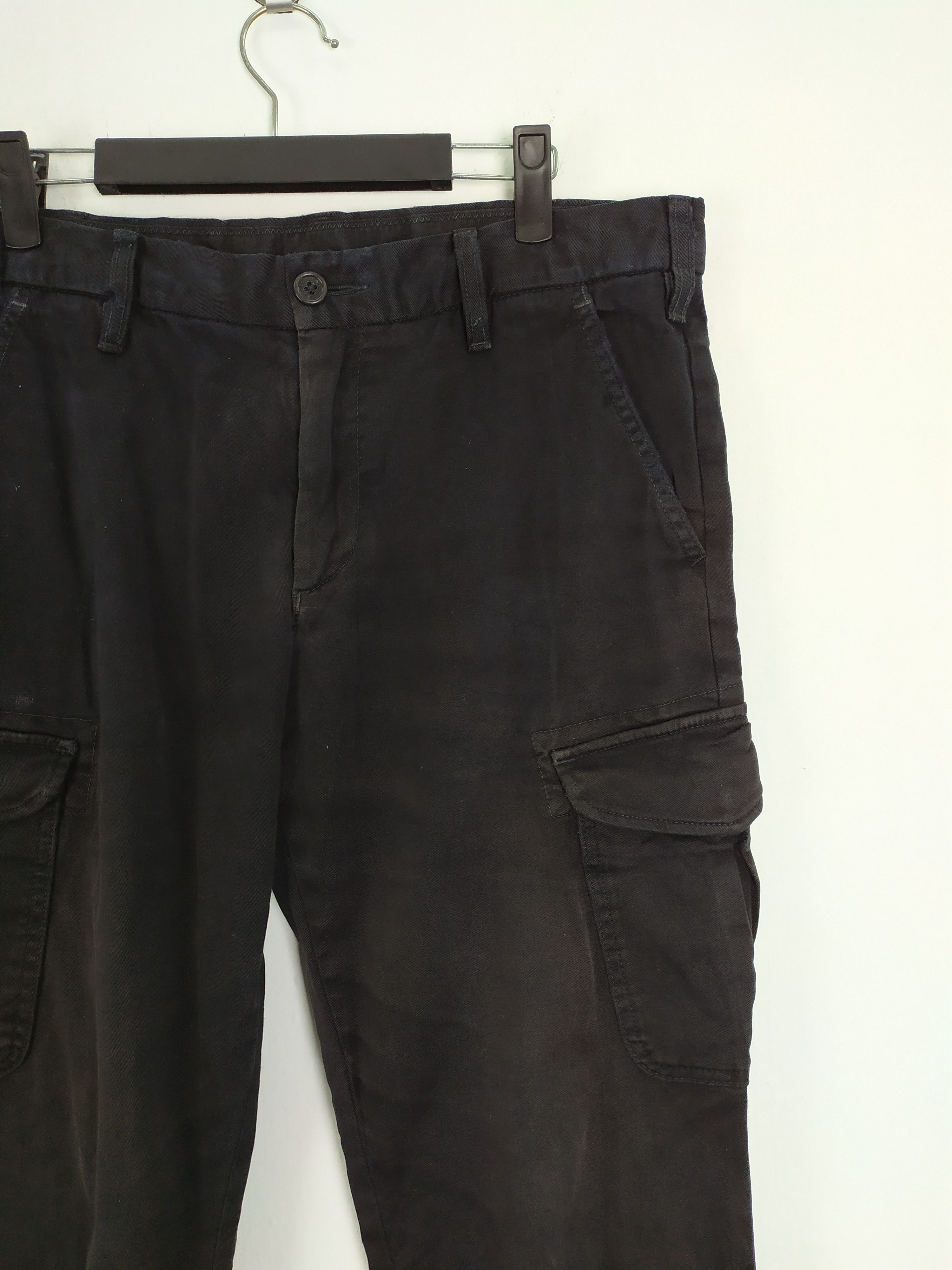 Japanese Brand × Vintage VINTAGE JAPANESE FADED BLACK CARGO PANTS DAMAGE KNEE Size US 31 - 5 Thumbnail