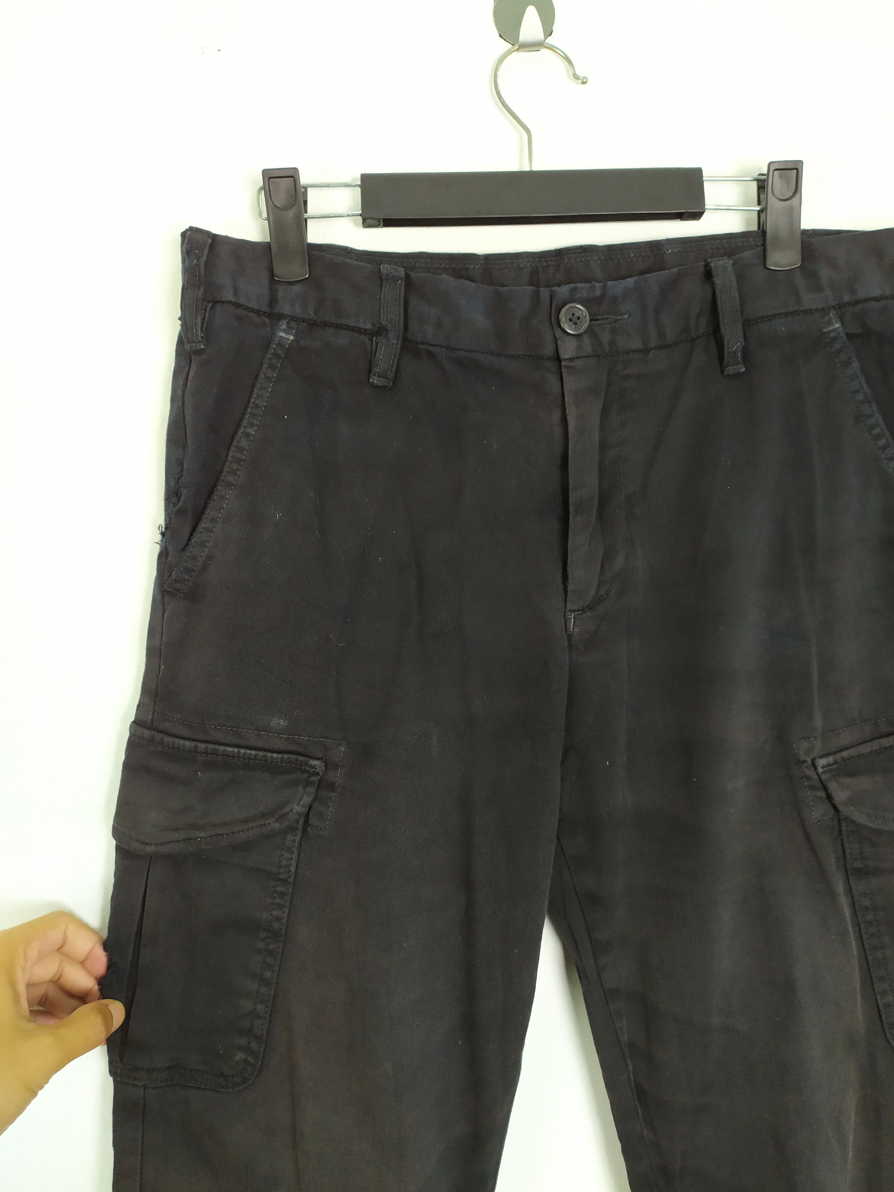 Japanese Brand × Vintage VINTAGE JAPANESE FADED BLACK CARGO PANTS DAMAGE KNEE Size US 31 - 6 Thumbnail