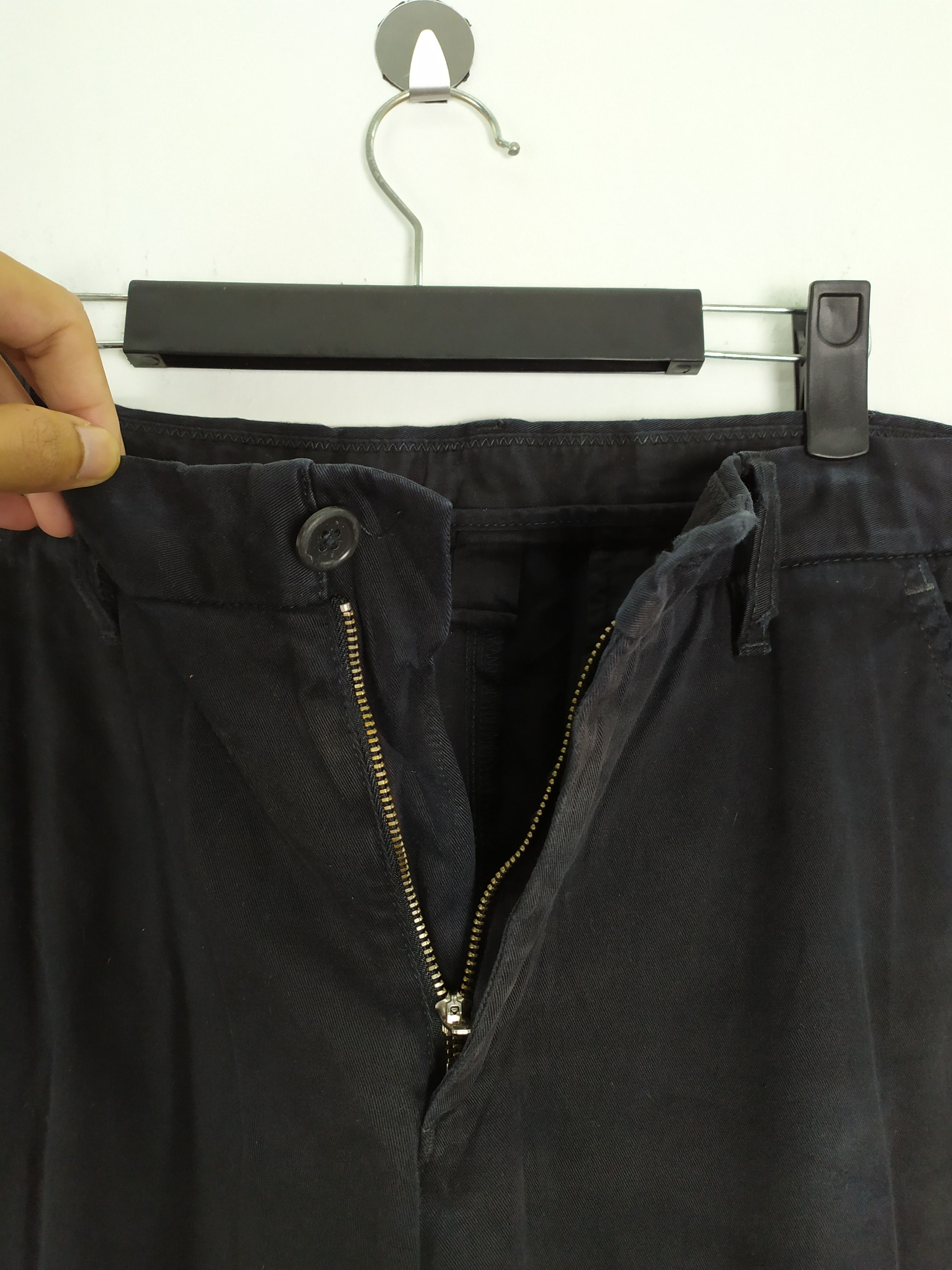 Japanese Brand × Vintage VINTAGE JAPANESE FADED BLACK CARGO PANTS DAMAGE KNEE Size US 31 - 13 Thumbnail