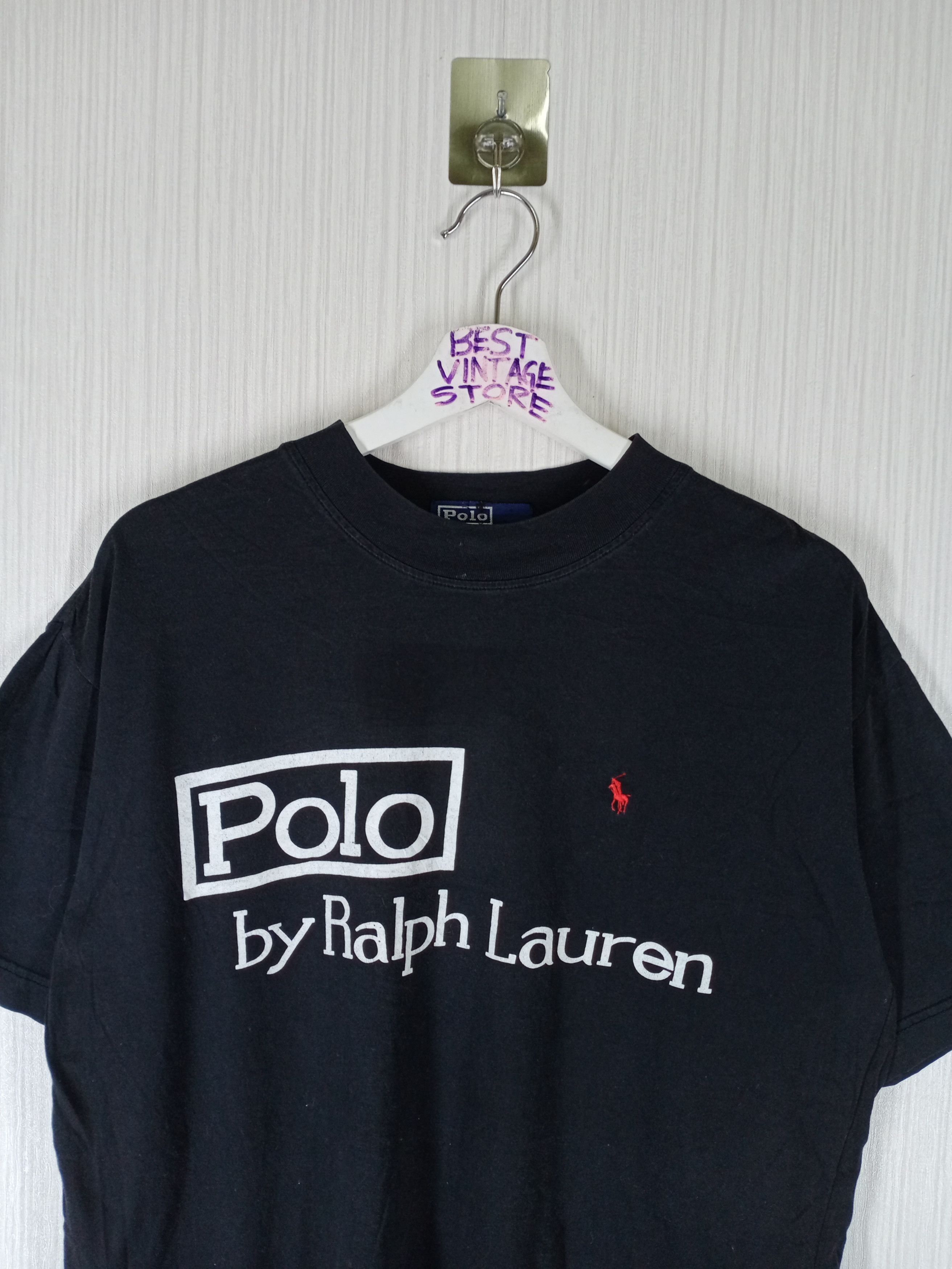 Polo Ralph Lauren Vintage 90s Polo Ralph Lauren Big Logo T Shirt Size US M / EU 48-50 / 2 - 2 Thumbnail