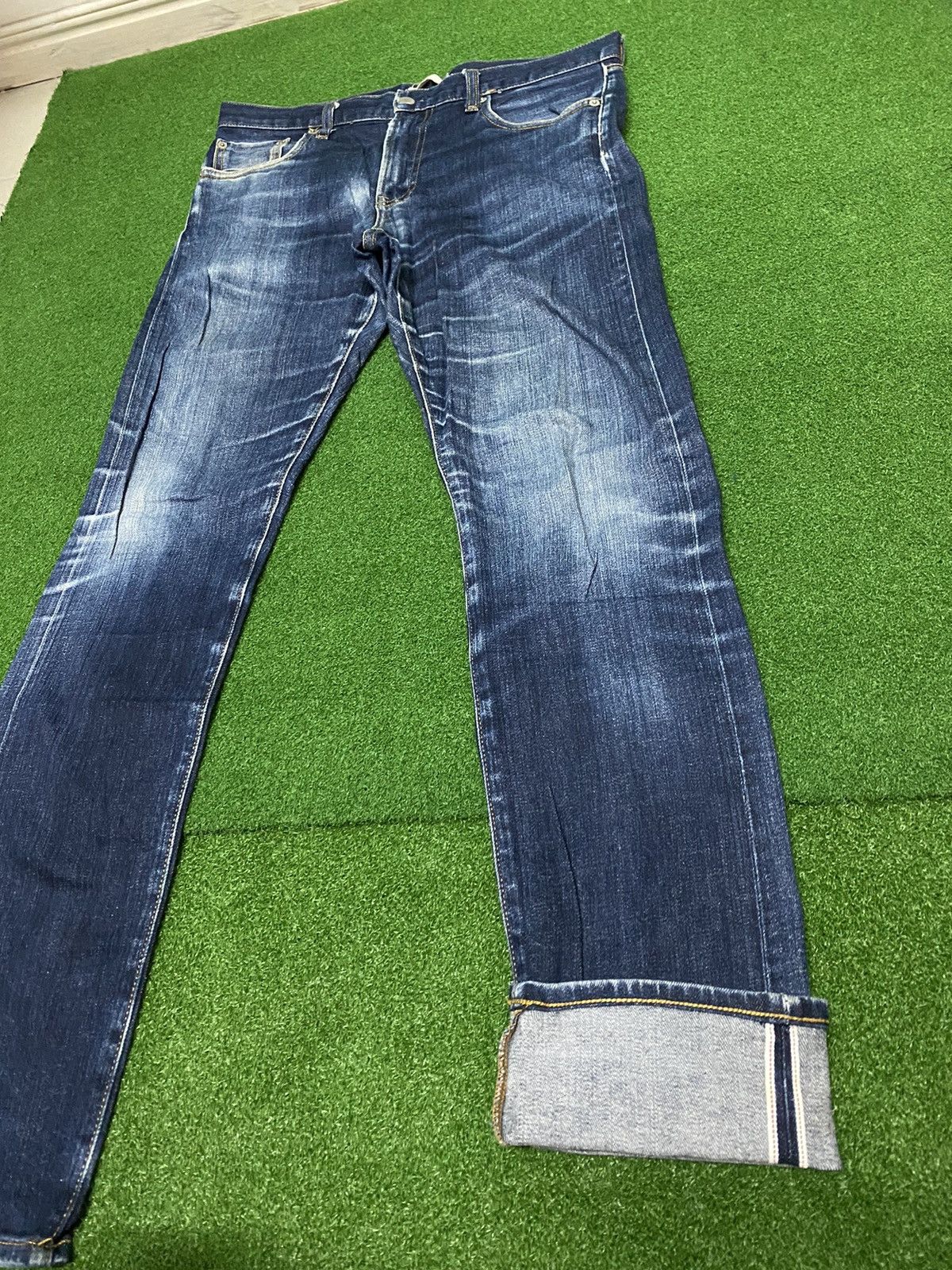 Japanese Brand DISTRESSED UNIQLO SELVAGE DENIM Size US 32 / EU 48 - 3 Thumbnail