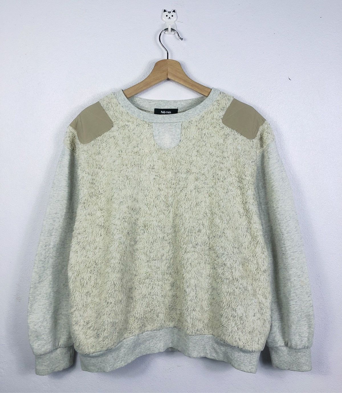 Issey Miyake Rare Ne-net Issey Miyake Faux Fur Sweatshirt Pullover Size US L / EU 52-54 / 3 - 1 Thumbnail