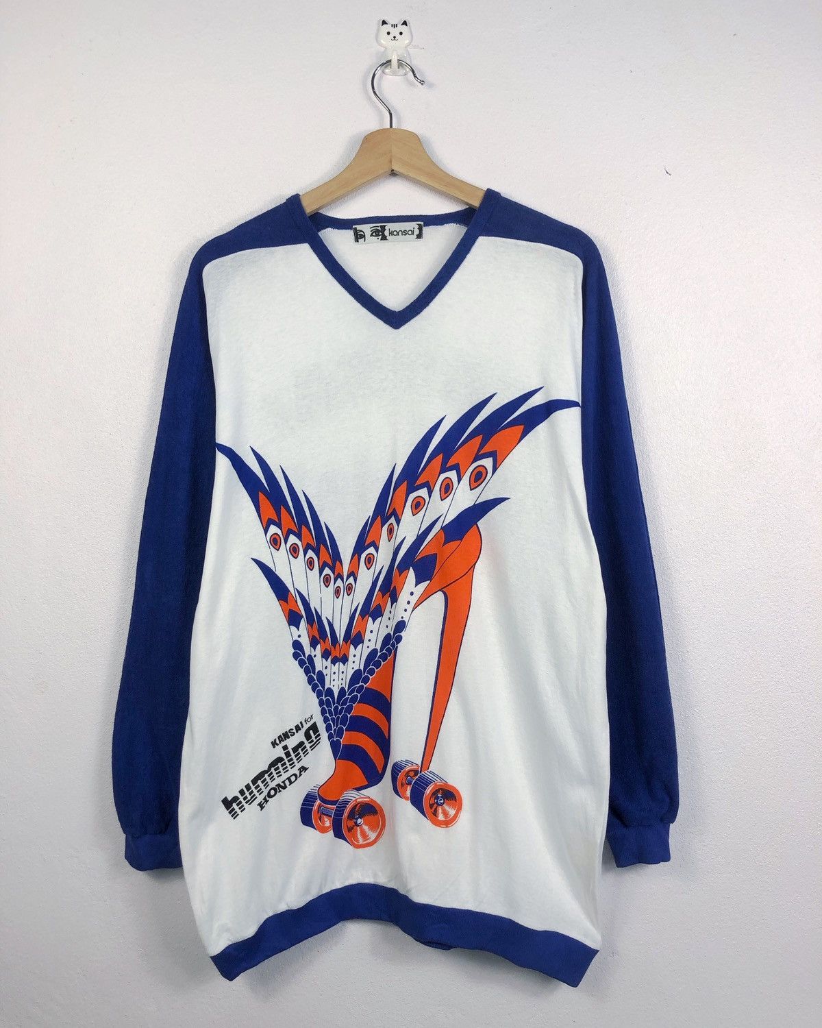 Honda × Kansai Yamamoto × Vintage Rare Vintage 80s Kansai Yamamoto for Humming Honda Tops Size US M / EU 48-50 / 2 - 1 Thumbnail