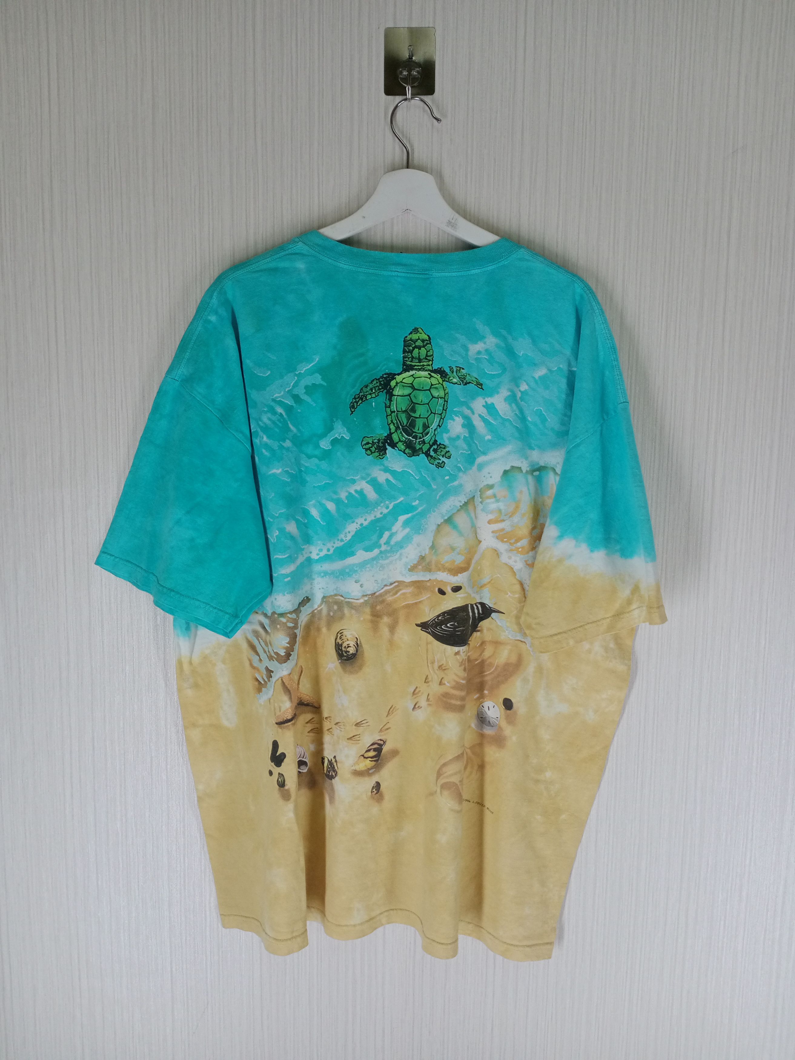 Liquid Blue Vintage 1996 Liquid Blue Cayman Turtle Tee Size US XXL / EU 58 / 5 - 5 Thumbnail