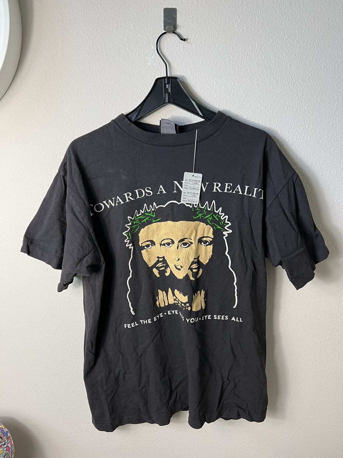 image of Readymade x Saint Michael "marilyn Manson" Visions T-Shirt in Black, Men's (Size Large)