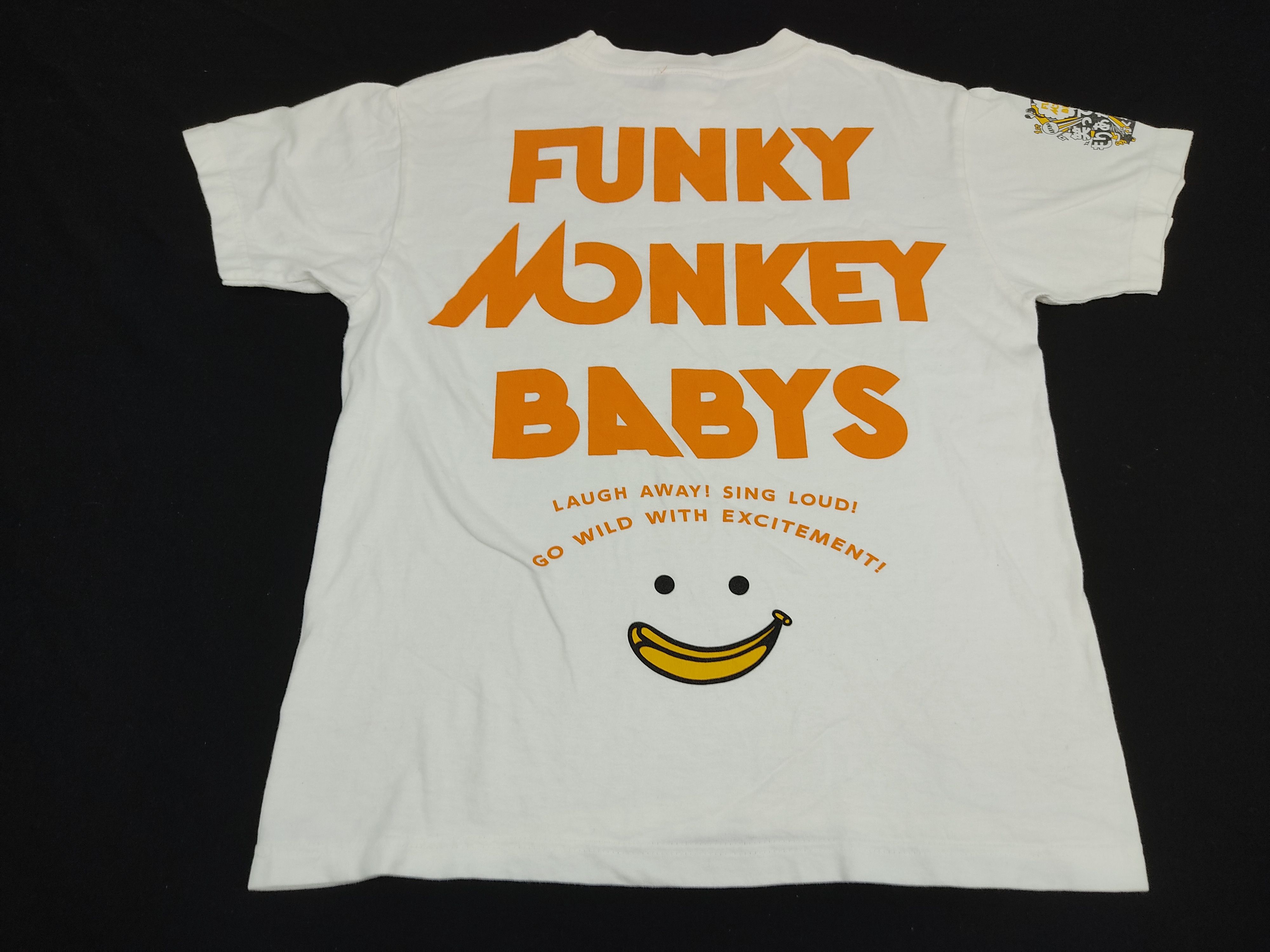 Band Tees × Japanese Brand Funky Monkey Babys Smile Band Spell Out Size S / US 4 / IT 40 - 1 Thumbnail