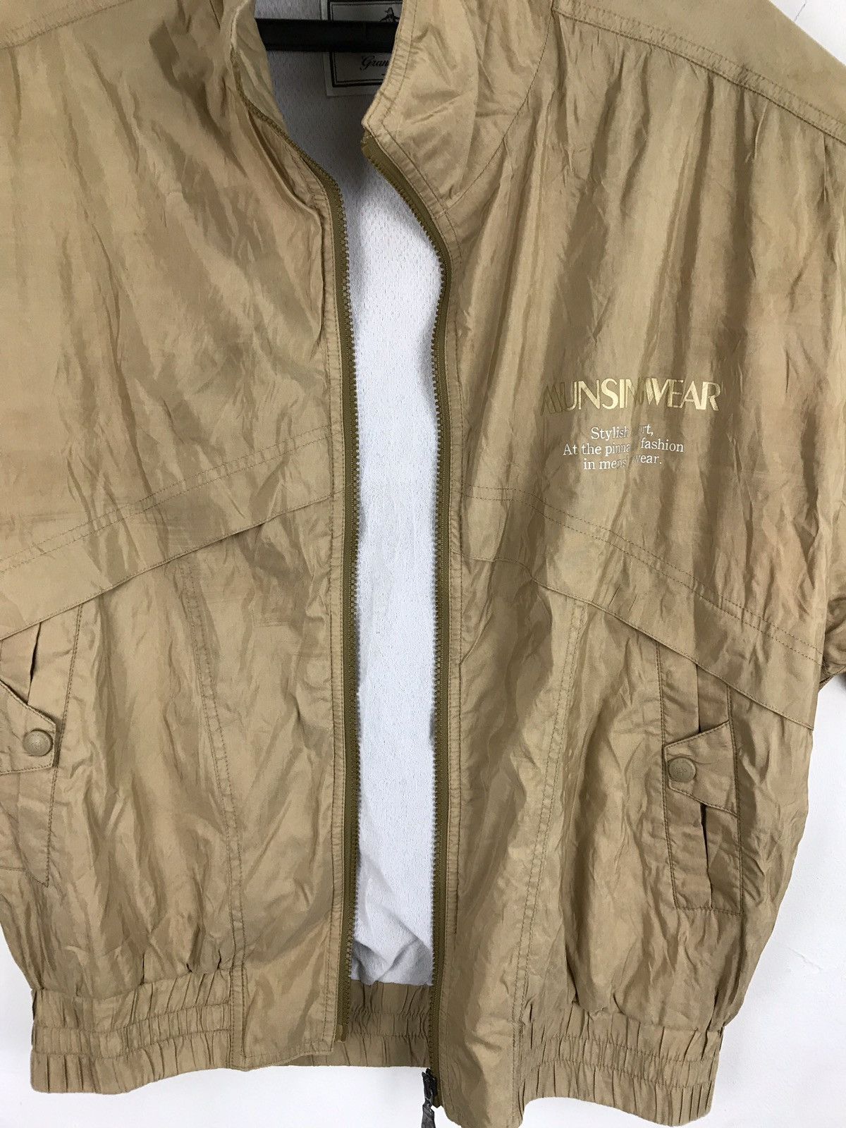 Japanese Brand Musingwear Simple Zipper Light Jacket Winter Work Wear Size US L / EU 52-54 / 3 - 6 Thumbnail