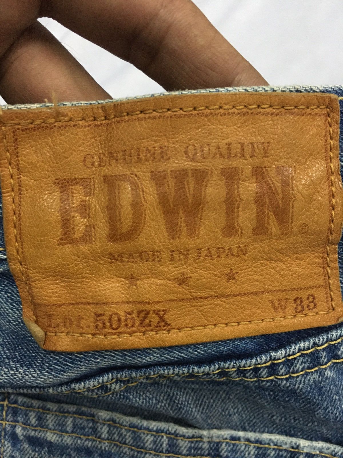 Japanese Brand × Vintage Japan Brand Edwin Salvage Distressed Ripped Denim Size US 36 / EU 52 - 7 Thumbnail