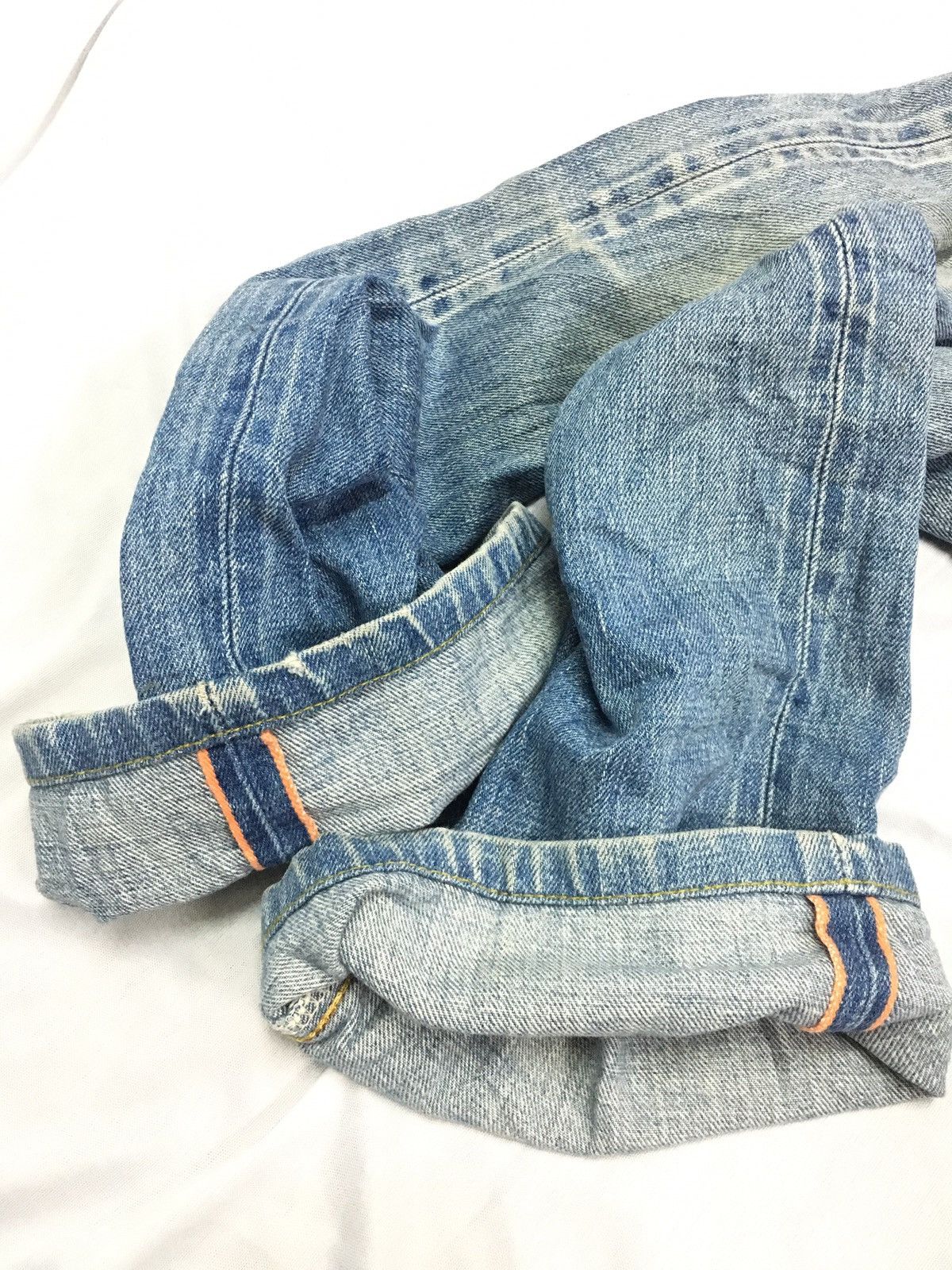 Japanese Brand × Vintage Japan Brand Edwin Salvage Distressed Ripped Denim Size US 36 / EU 52 - 8 Thumbnail