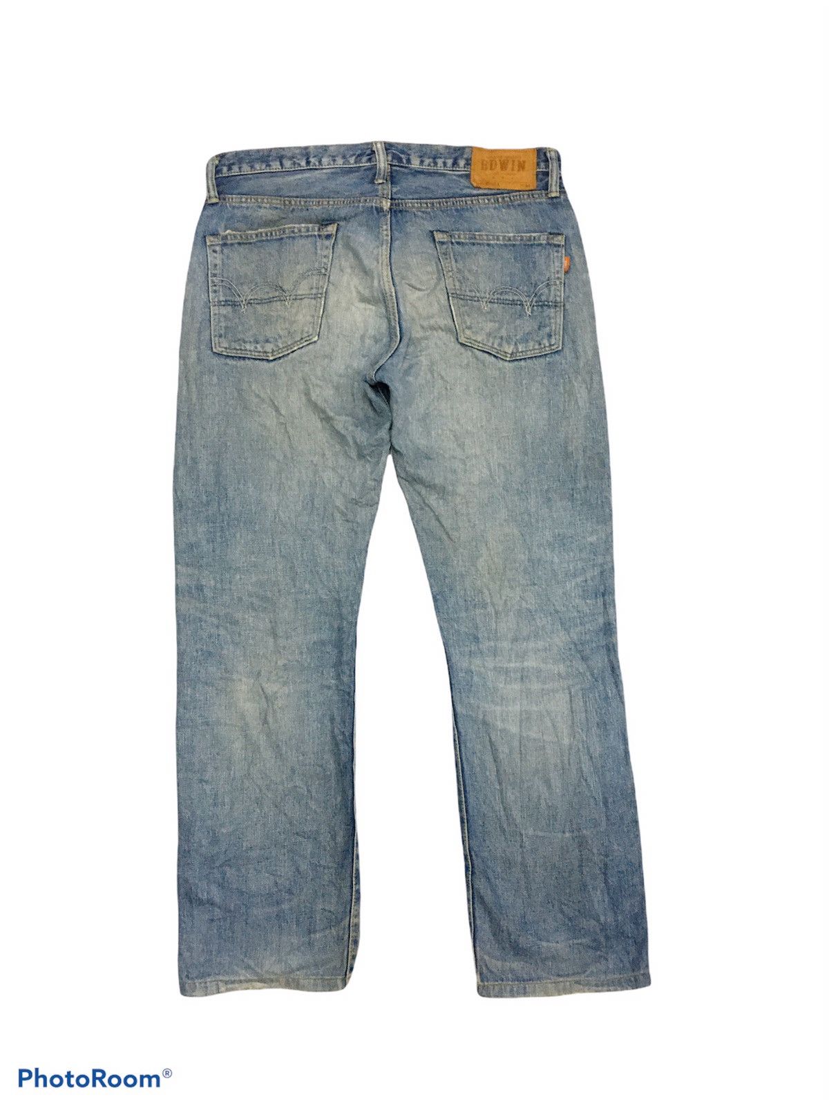 Japanese Brand × Vintage Japan Brand Edwin Salvage Distressed Ripped Denim Size US 36 / EU 52 - 4 Thumbnail