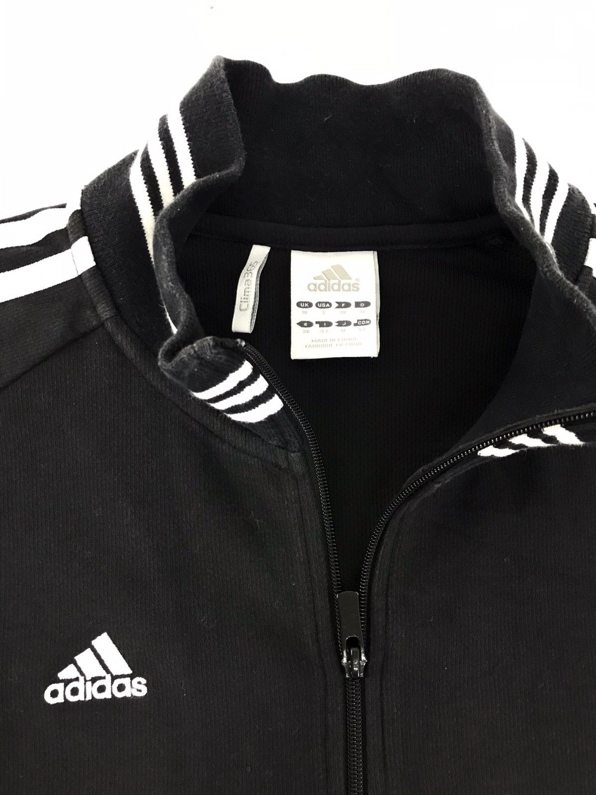 Adidas Vintage Adidas Sweatshirt Hoodies Jacket Striped Sleeve Size S / US 4 / IT 40 - 3 Thumbnail