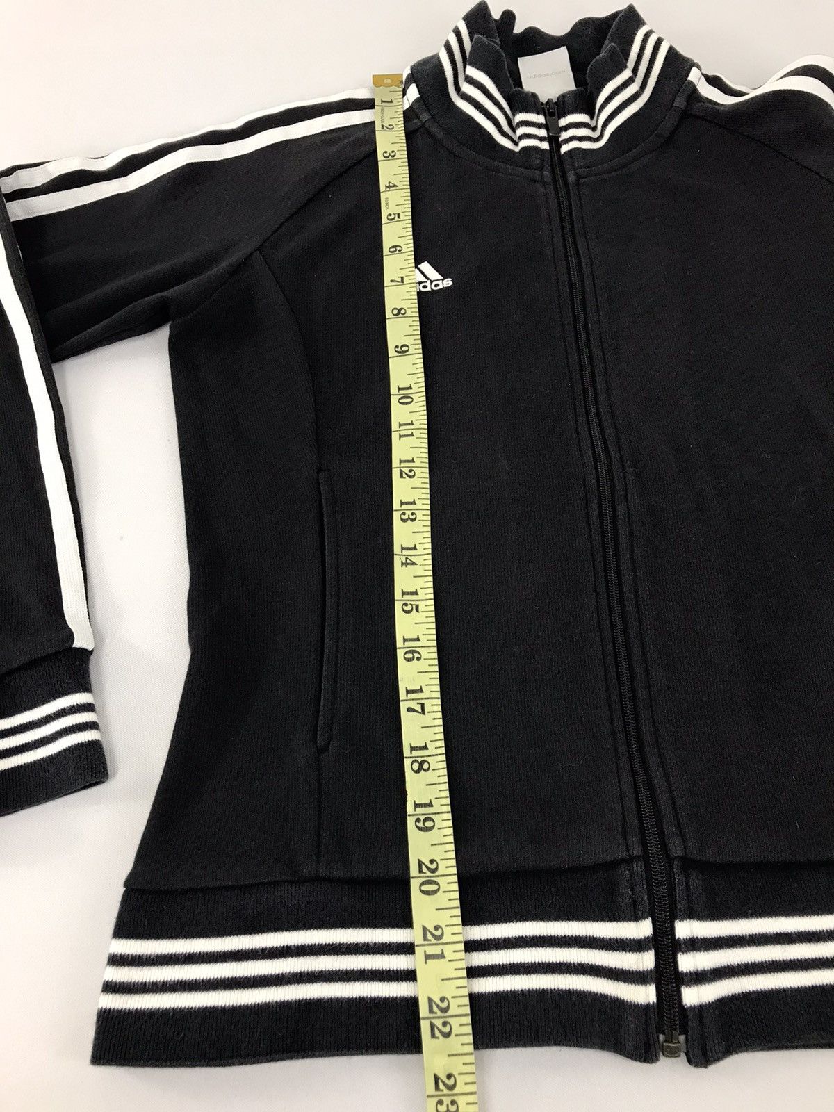 Adidas Vintage Adidas Sweatshirt Hoodies Jacket Striped Sleeve Size S / US 4 / IT 40 - 12 Thumbnail