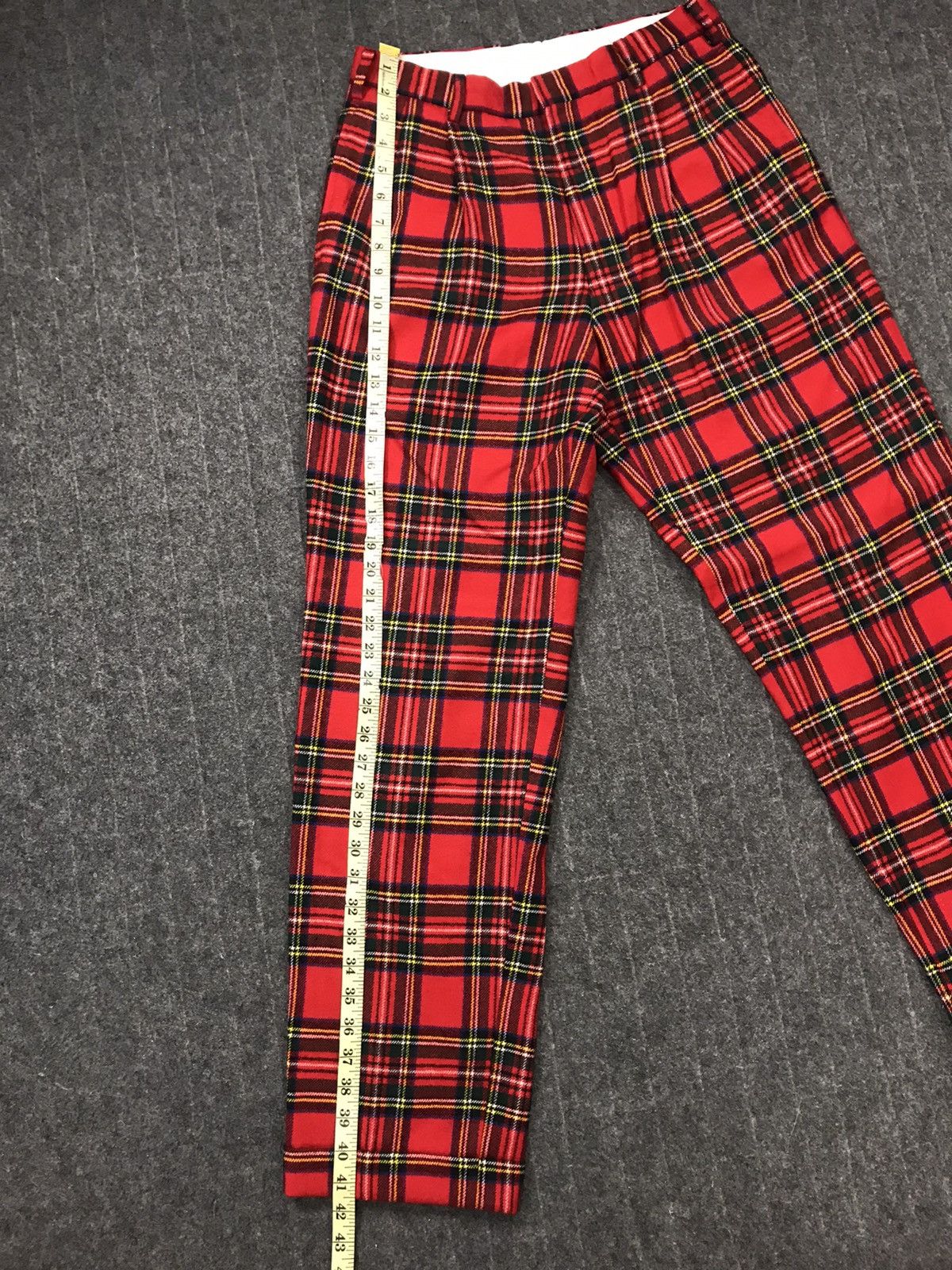 Japanese Brand × Vintage O Henry Plaid Checked Tartan Wool Pant Size US 28 / EU 44 - 10 Thumbnail