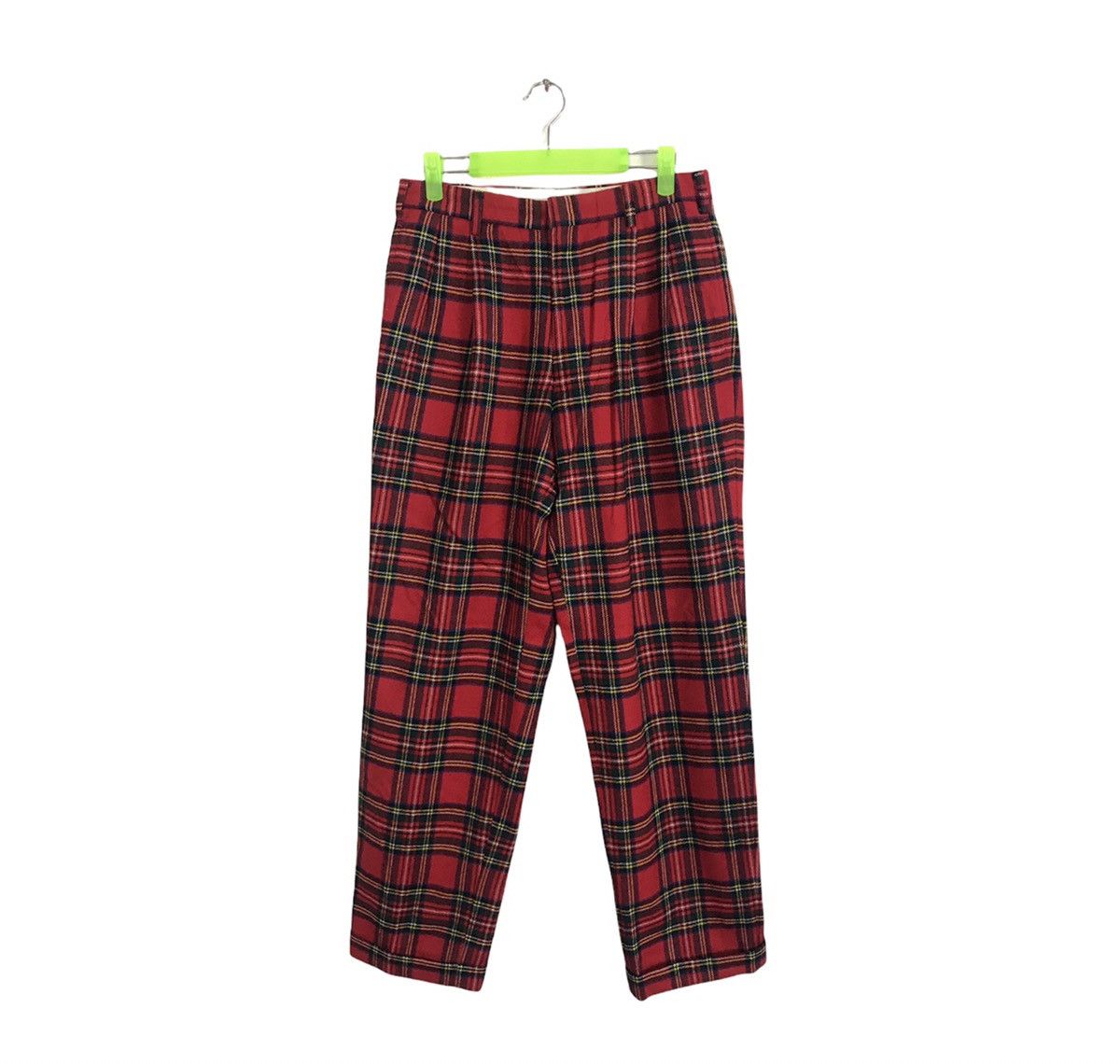 Japanese Brand × Vintage O Henry Plaid Checked Tartan Wool Pant Size US 28 / EU 44 - 1 Thumbnail