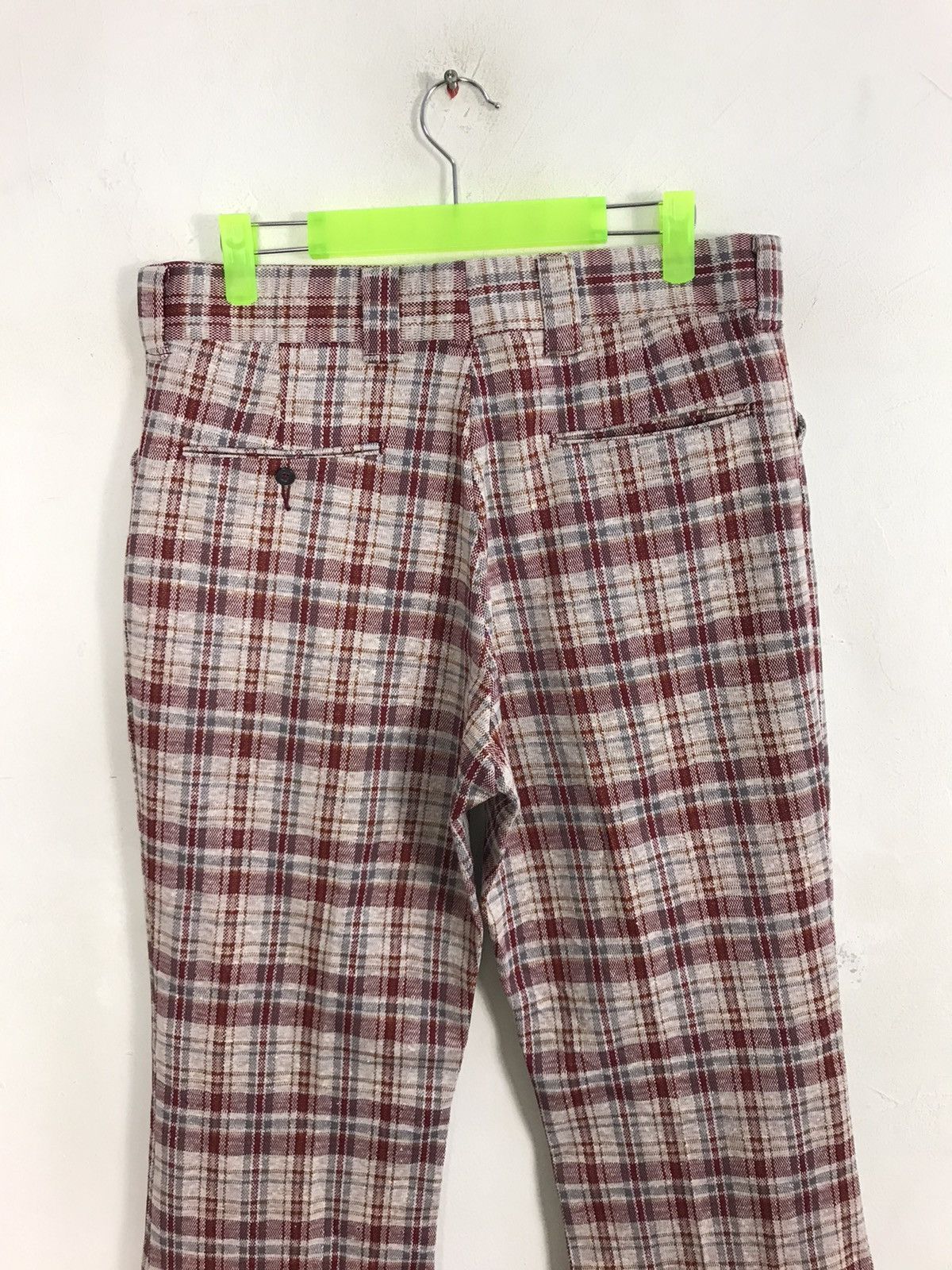 Levi's × Levi's Vintage Clothing × Vintage Levi’s & Strauss Panatela Knit Trousers Pant Checked Bootcut Size US 32 / EU 48 - 5 Thumbnail