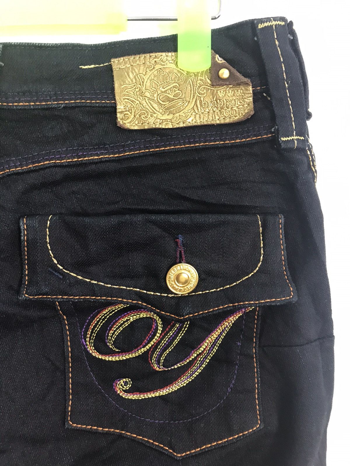 Japanese Brand × Vintage Vintage Brappers Japanese Brand Denim Jeans Indigo Bootcut Size 31" - 4 Thumbnail