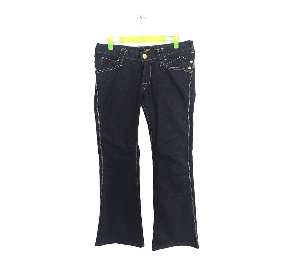 Japanese Brand × Vintage Vintage Brappers Japanese Brand Denim Jeans Indigo Bootcut Size 31" - 2 Thumbnail