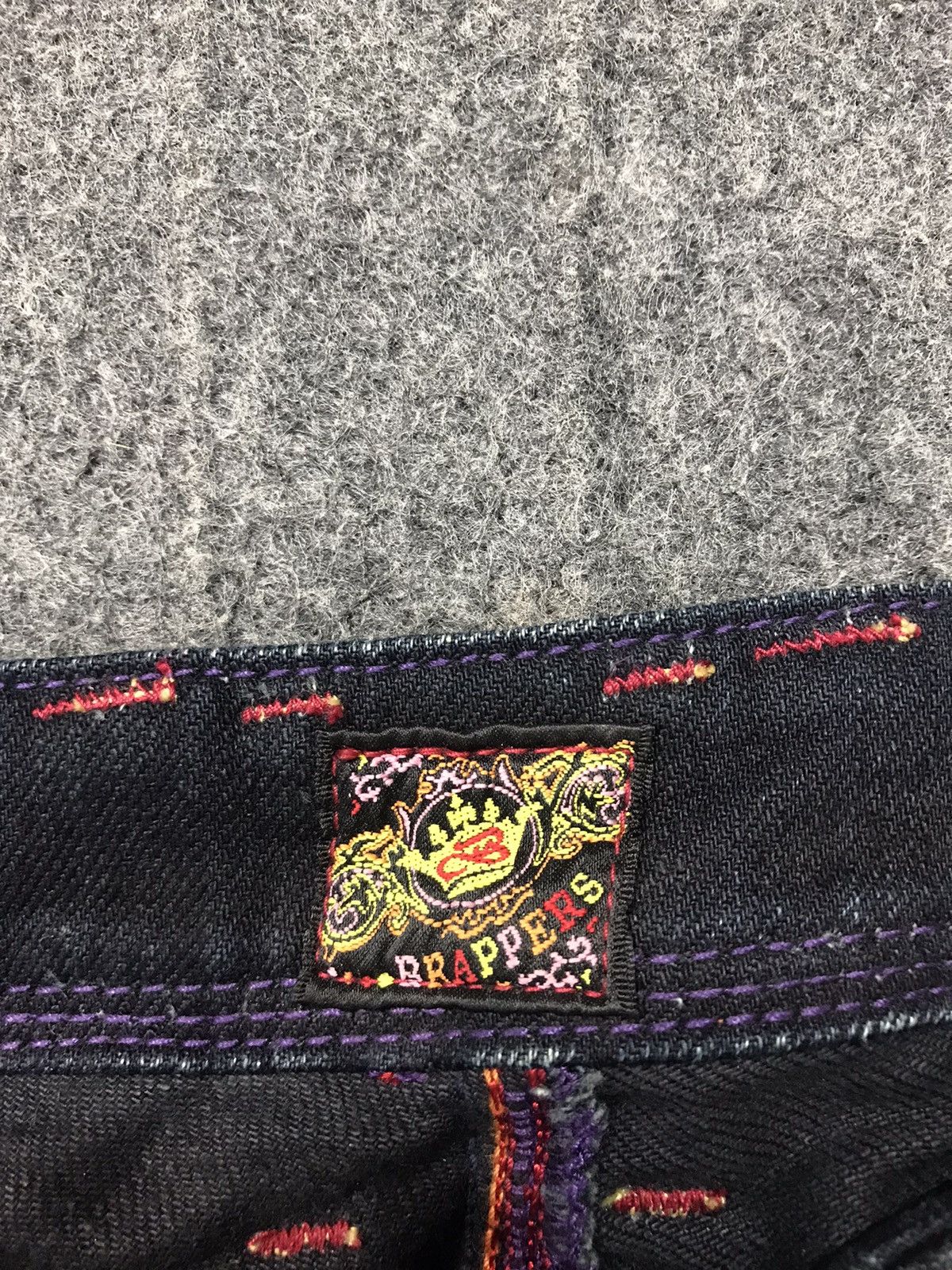 Japanese Brand × Vintage Vintage Brappers Japanese Brand Denim Jeans Indigo Bootcut Size 31" - 6 Thumbnail