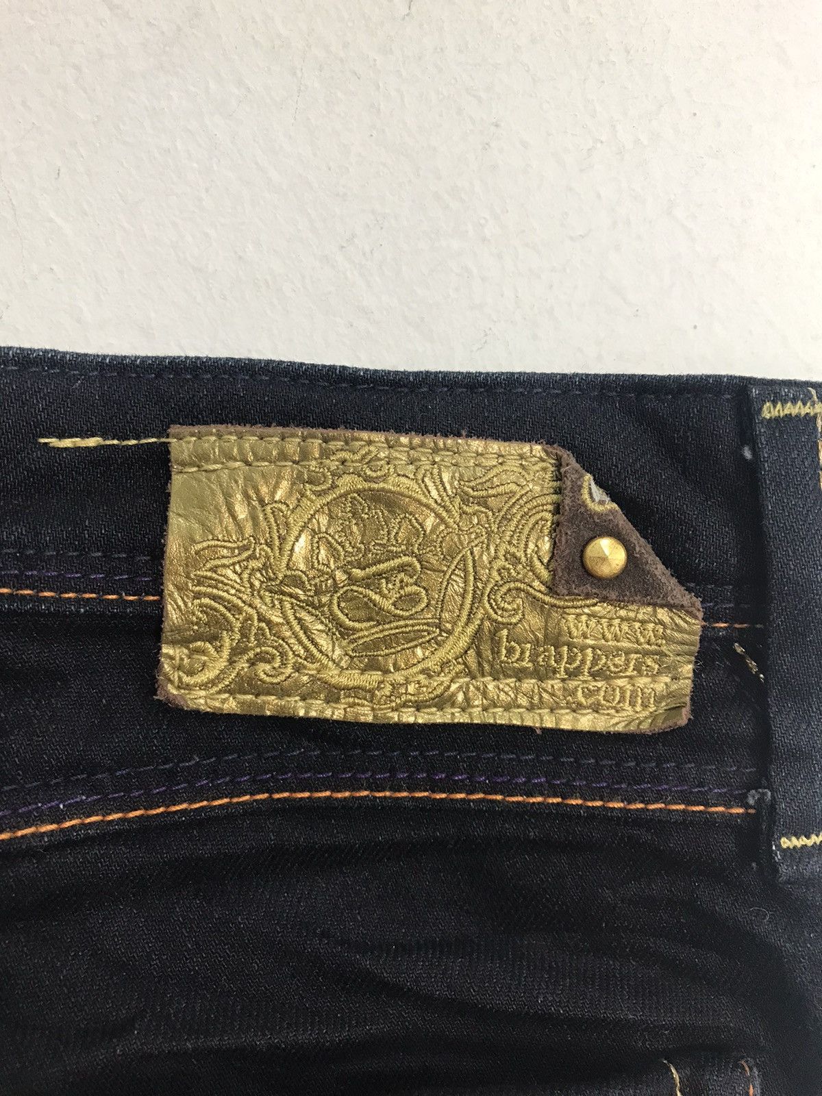 Japanese Brand × Vintage Vintage Brappers Japanese Brand Denim Jeans Indigo Bootcut Size 31" - 5 Thumbnail
