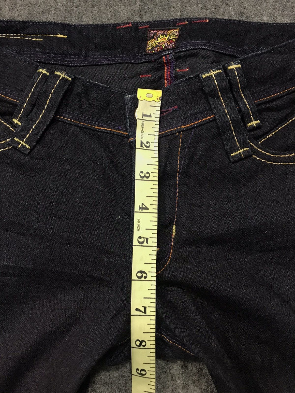 Japanese Brand × Vintage Vintage Brappers Japanese Brand Denim Jeans Indigo Bootcut Size 31" - 13 Thumbnail