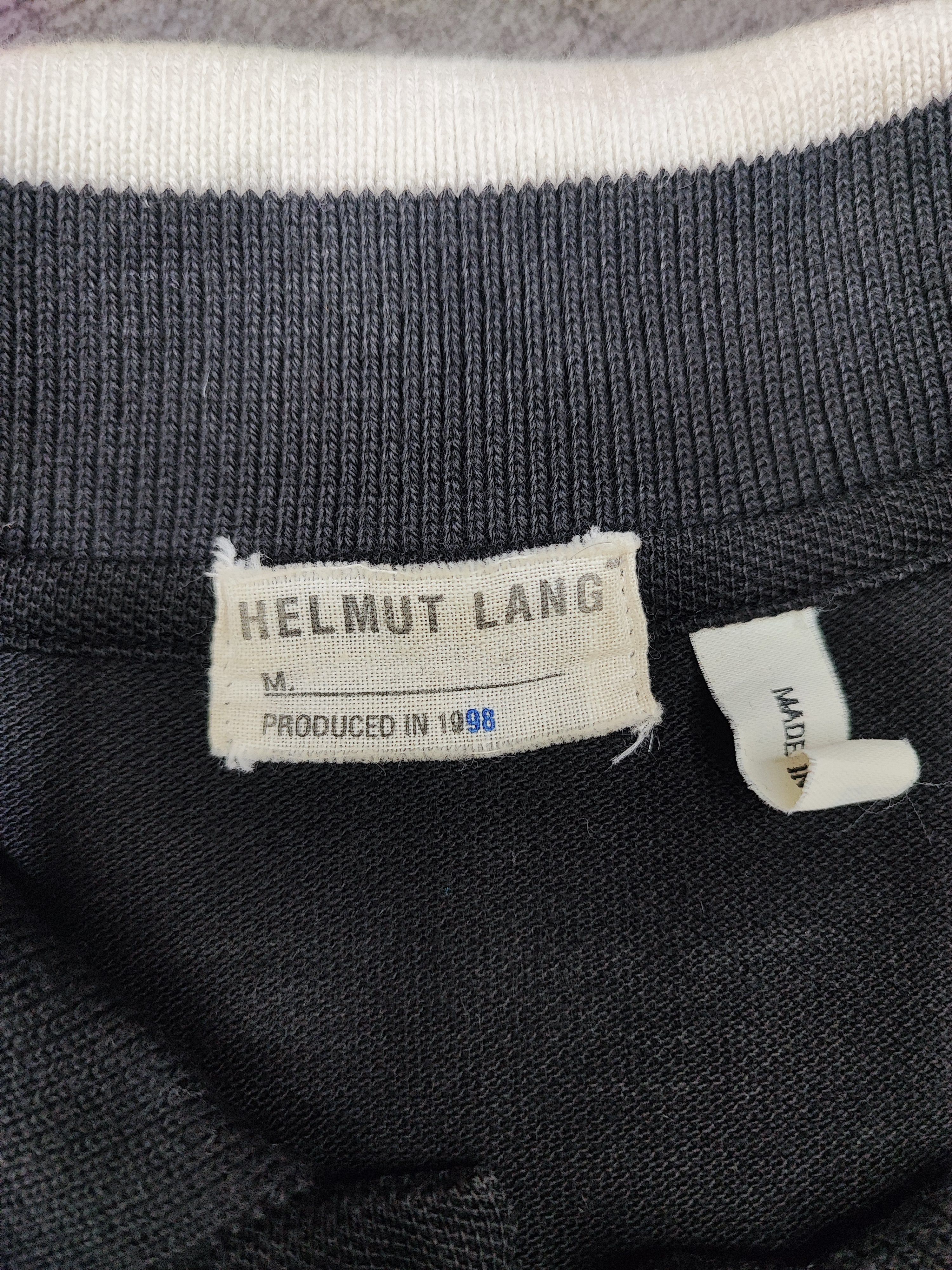 Helmut Lang Rare!! Vintage Archive 1998 Mini logo Helmut Lang Polo Shirt Size US M / EU 48-50 / 2 - 5 Thumbnail