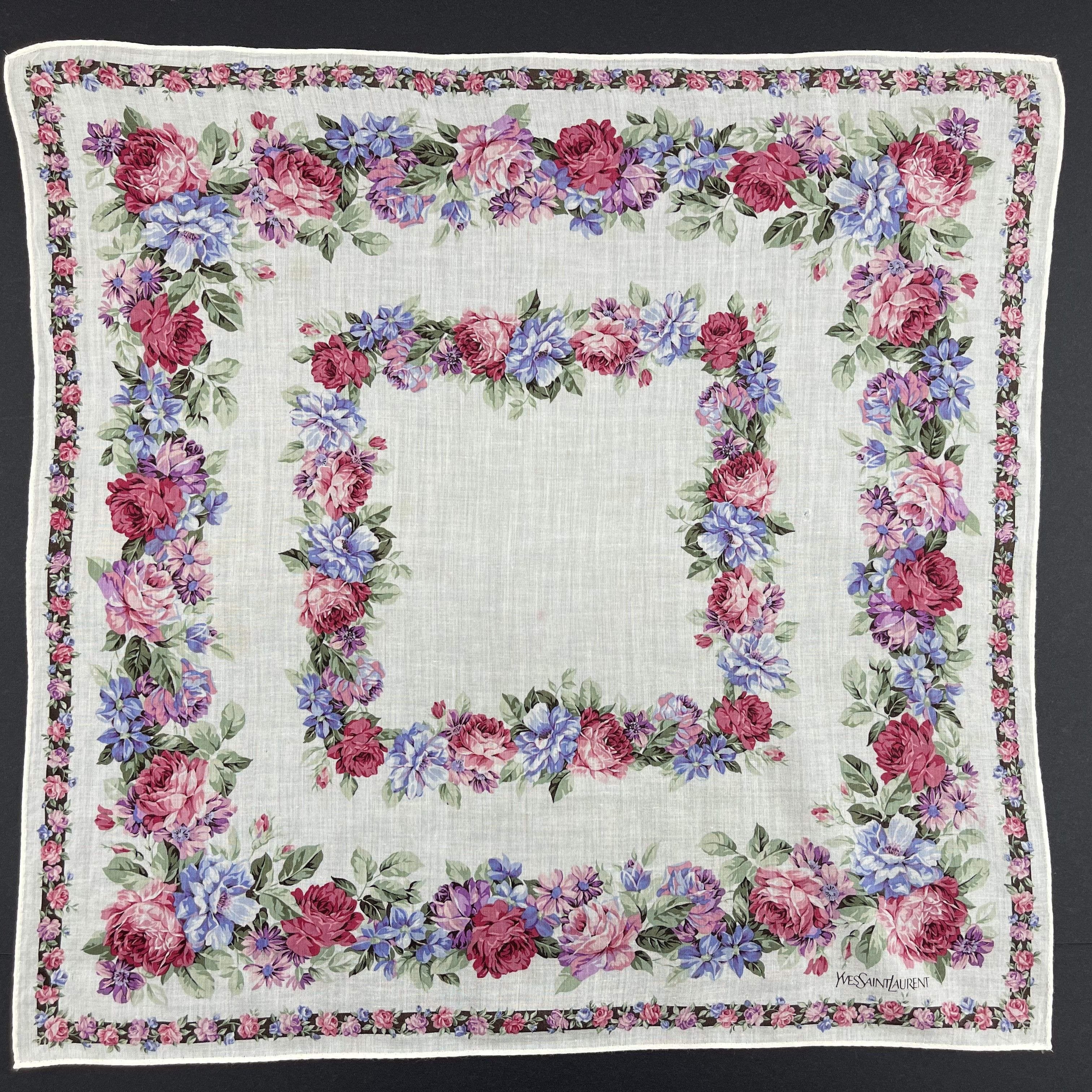 Vintage × Yves Saint Laurent Yves Saint Laurent Handkerchief/Neckerchief/Bandana-KD2340 Size ONE SIZE - 2 Thumbnail