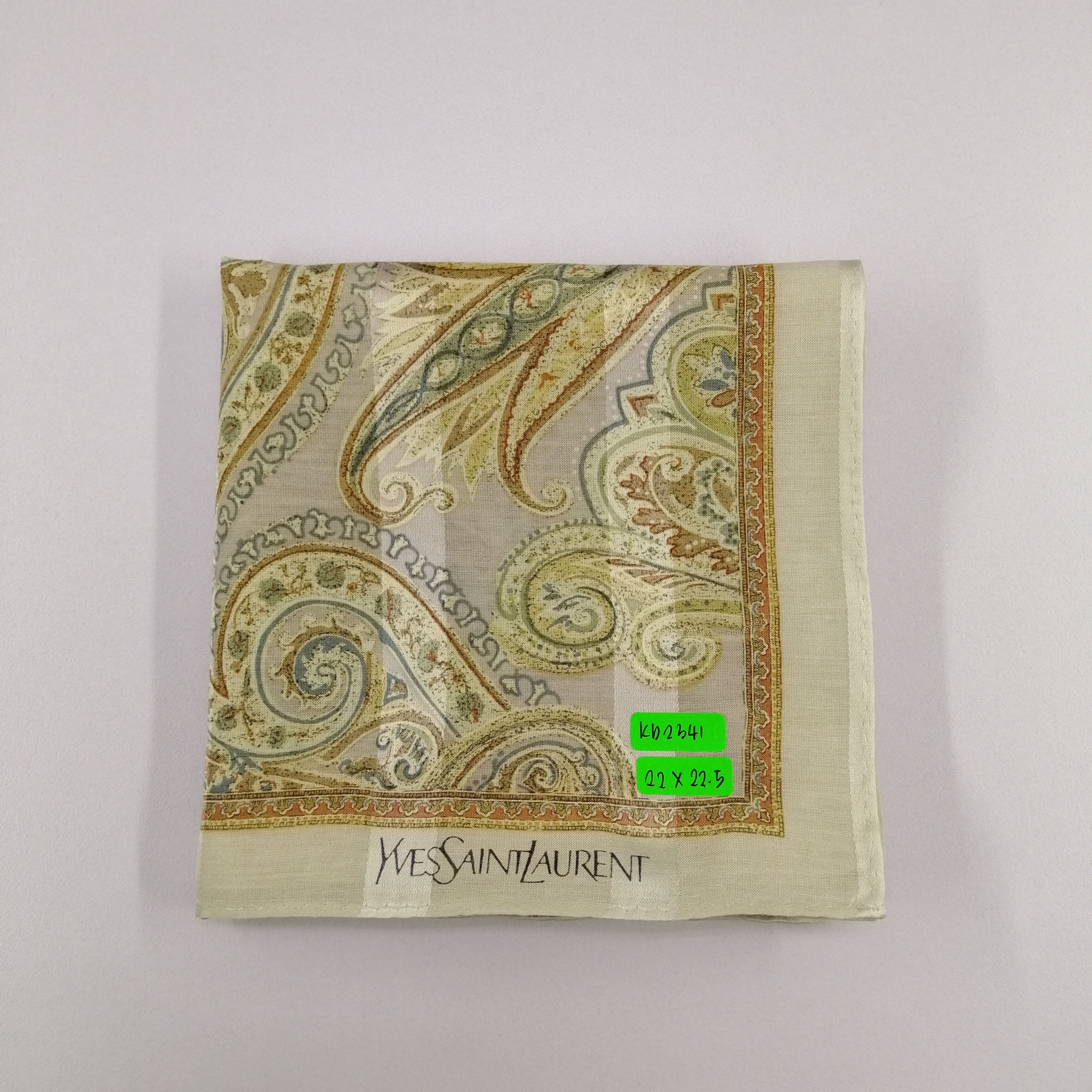 Vintage Yves Saint Laurent Handkerchief/Neckerchief/Bandana-KD2341 Size ONE SIZE - 6 Thumbnail