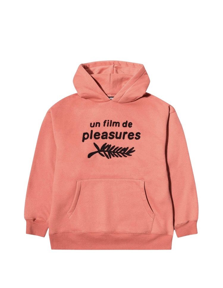 image of Pleasures Film Hoodie Salmon in Orange, Men's (Size 2XL)