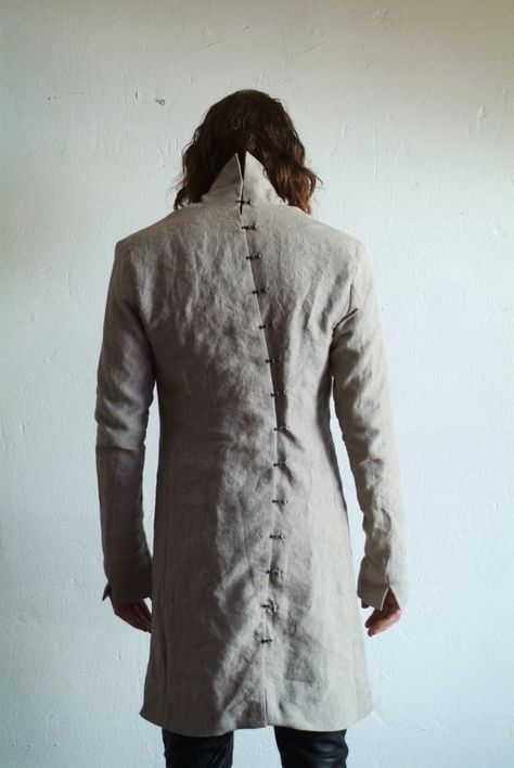 image of Obscur Lenin Scholiosis Spine Chain Jacket Size S in Beige, Men's
