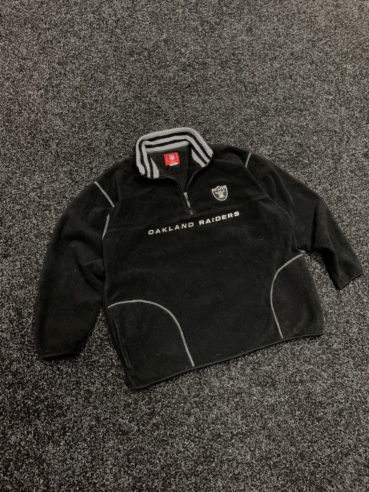 NFL NFL Oakland Raiders Fleece Jacket Pullover Sweatshirt Size US XL / EU 56 / 4 - 6 Thumbnail