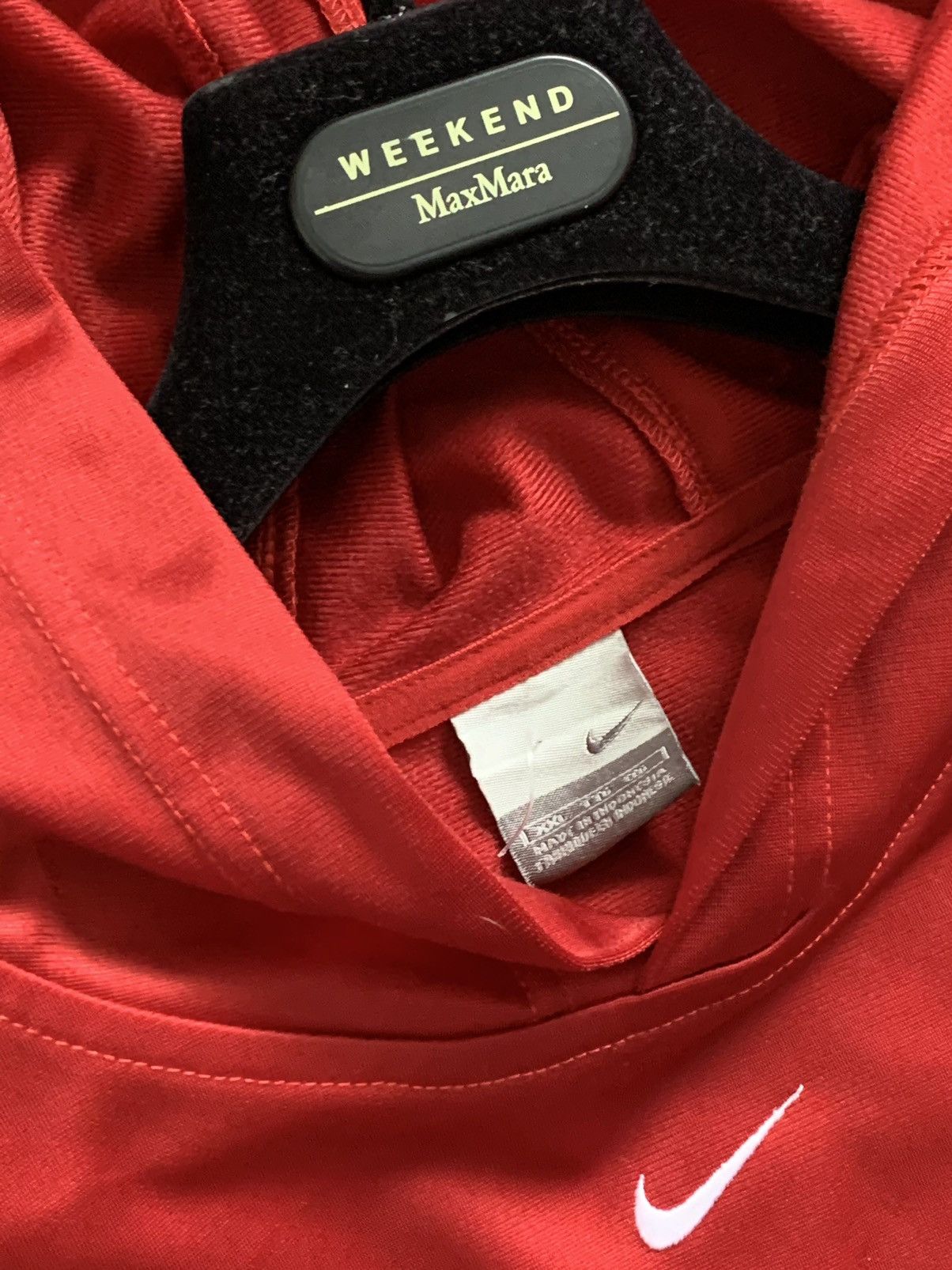 Nike Vintage Nike Center Swoosh Logo Hoodie Team Travis Oversize Size US XXL / EU 58 / 5 - 9 Thumbnail