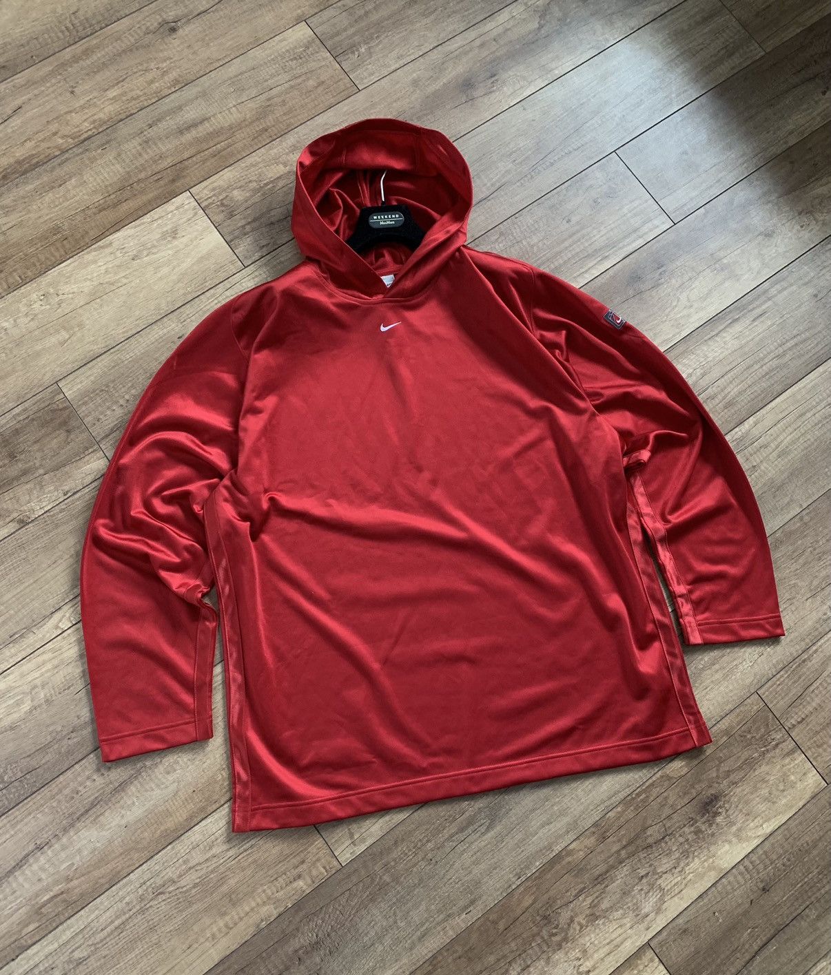 Nike Vintage Nike Center Swoosh Logo Hoodie Team Travis Oversize Size US XXL / EU 58 / 5 - 5 Thumbnail