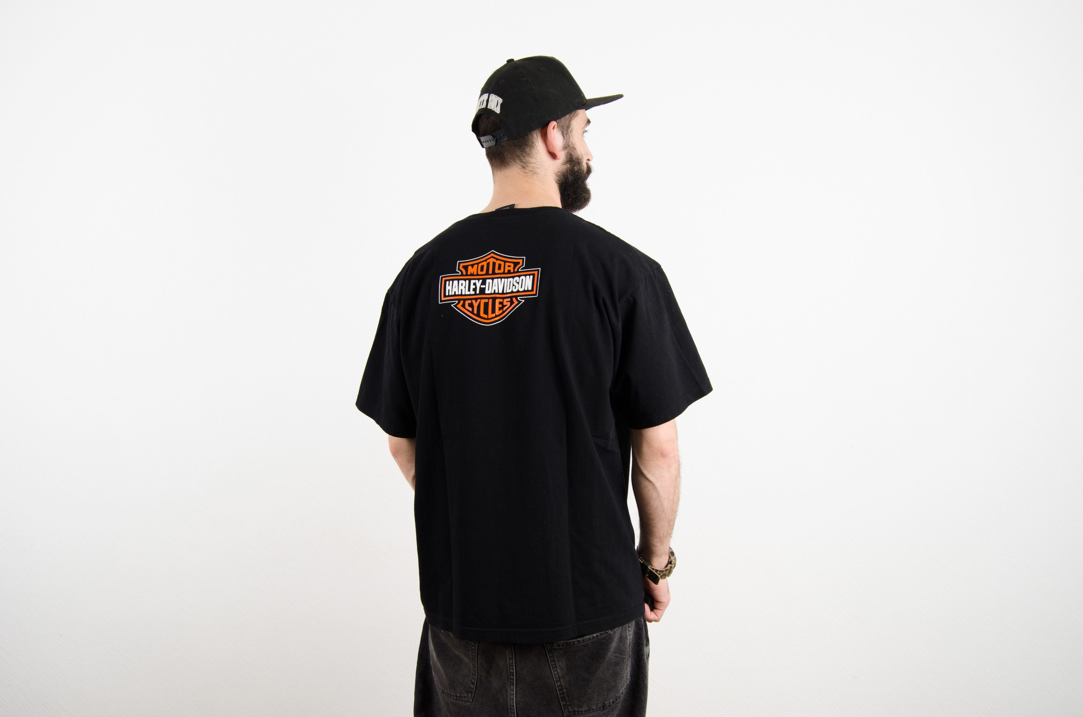 Giant Vintage Giant Harley Davidson Motorcycle Eagle T Shirt Size US XL / EU 56 / 4 - 2 Thumbnail