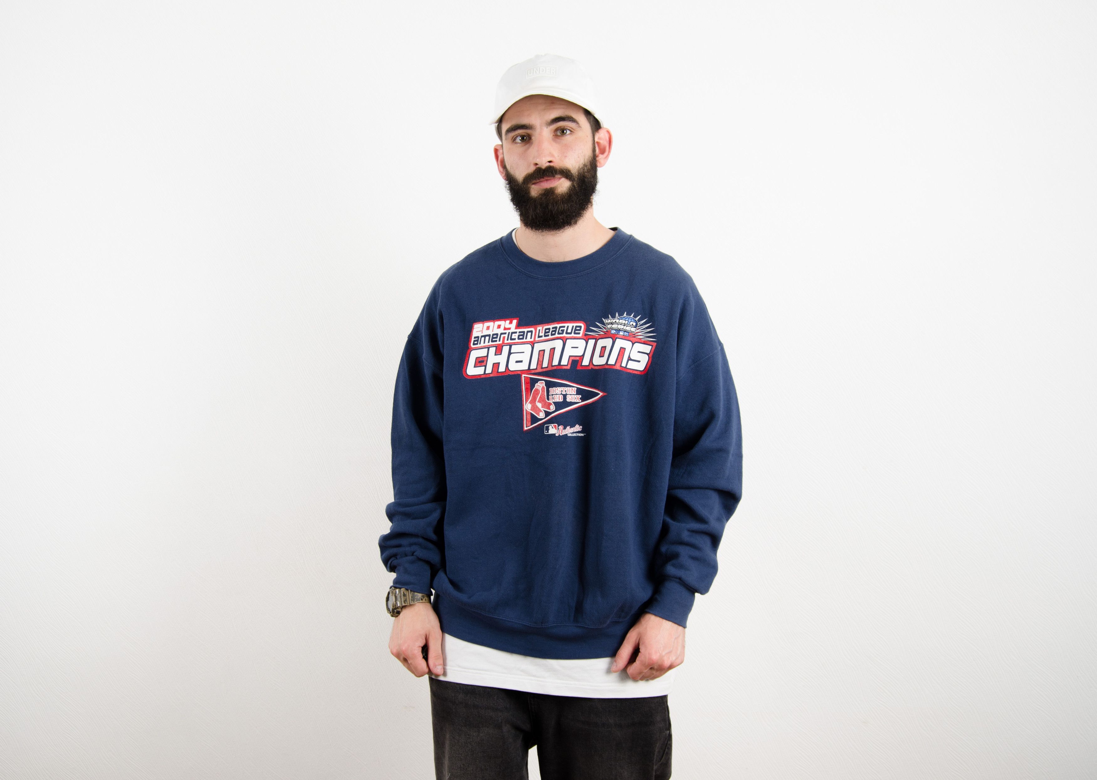 Lee Vintage Lee MLB Boston Red Sox 2004 Champions Sweatshirt Size US XL / EU 56 / 4 - 1 Thumbnail