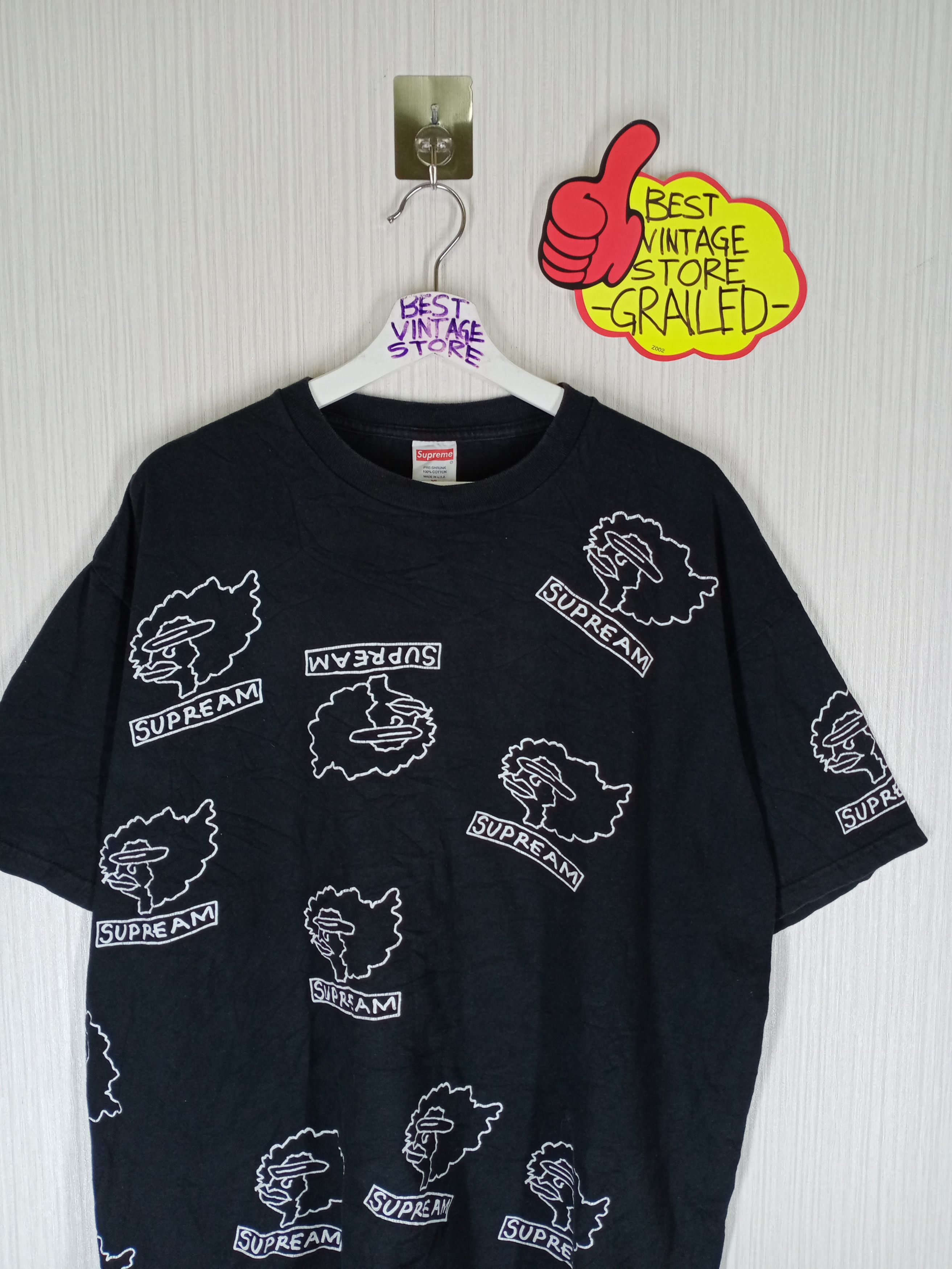 Supreme Supreme X Gonz Heads All Over Tee Black XL Size US XL / EU 56 / 4 - 6 Thumbnail