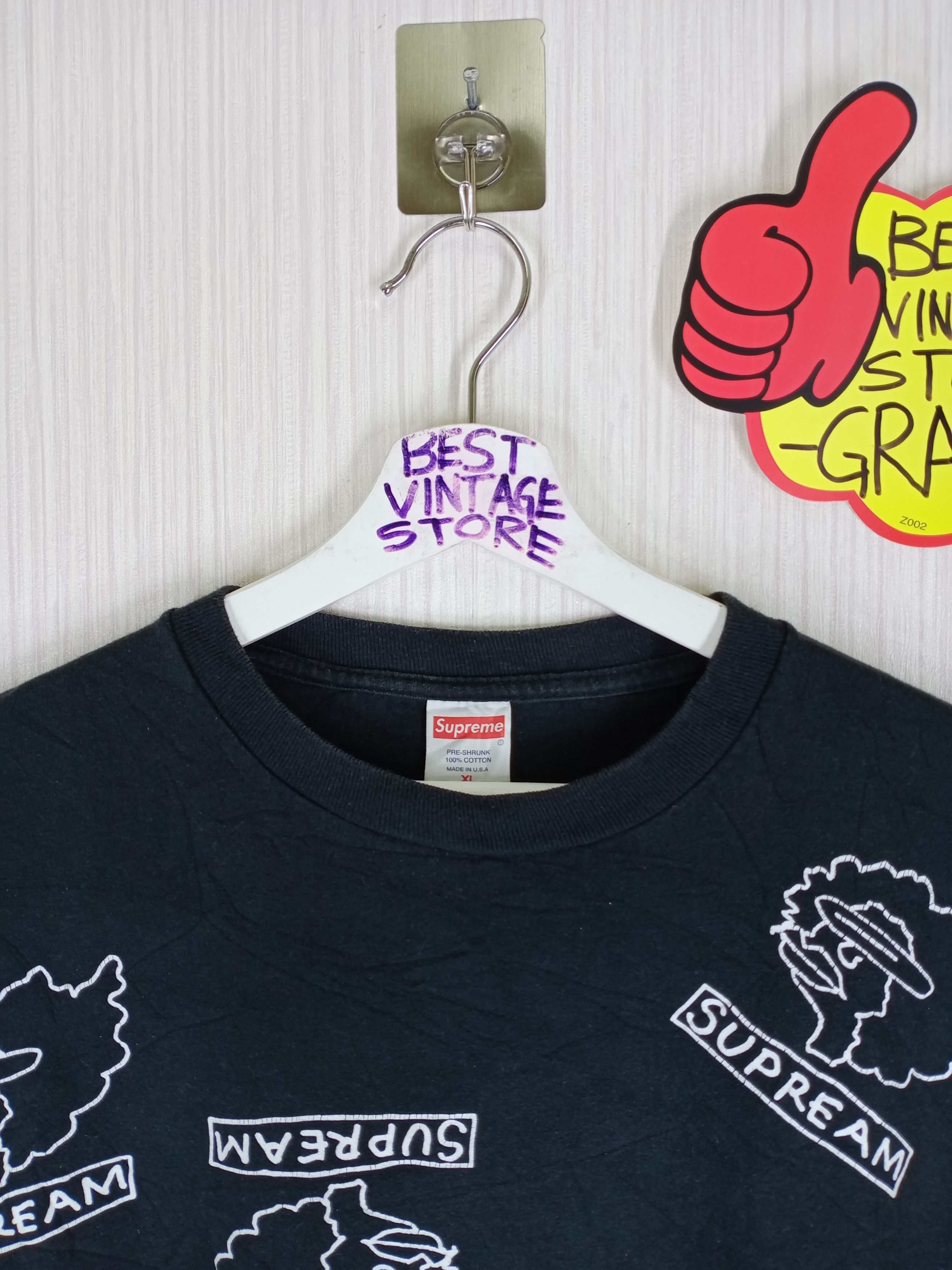 Supreme Supreme X Gonz Heads All Over Tee Black XL Size US XL / EU 56 / 4 - 5 Thumbnail
