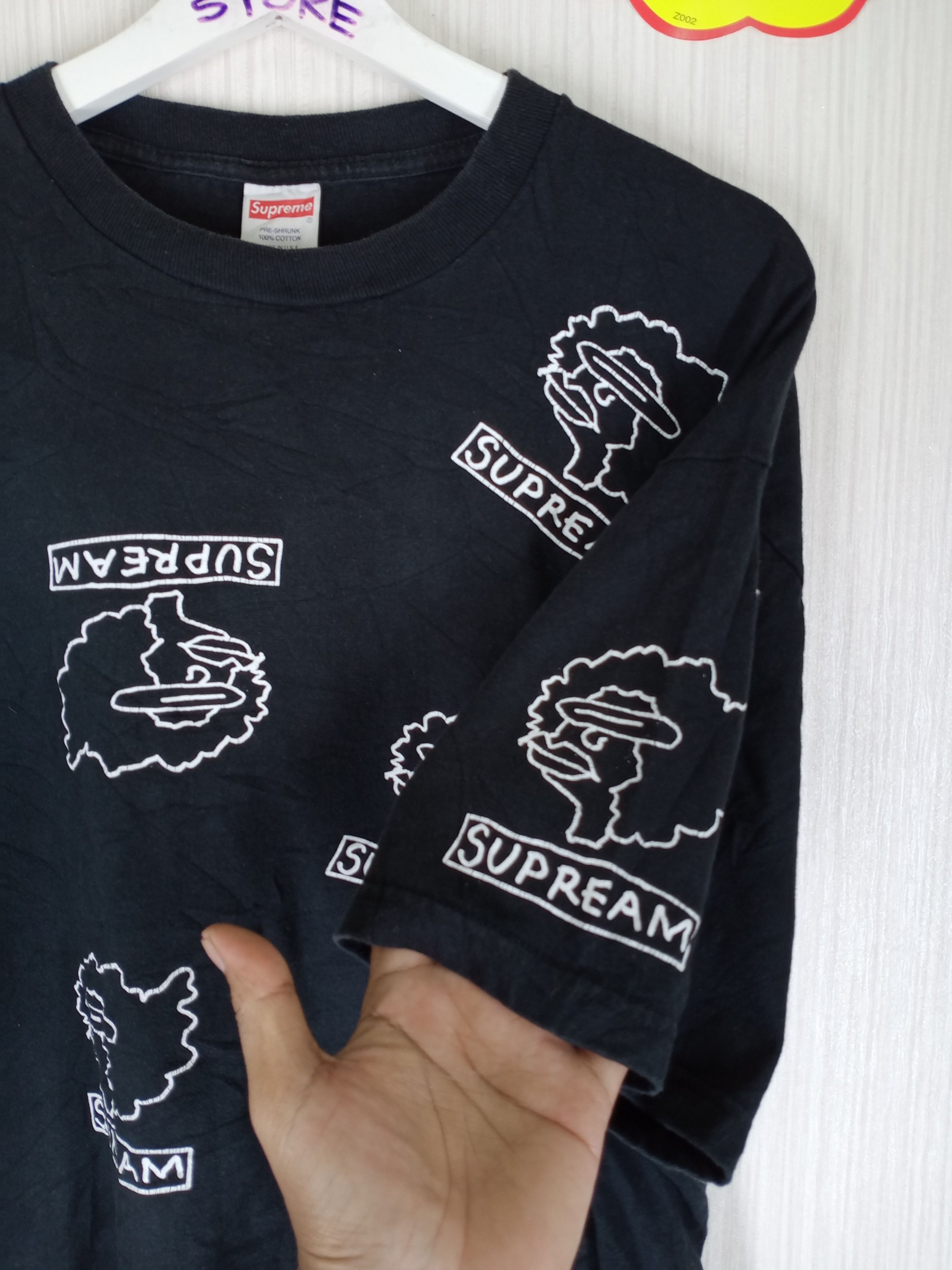 Supreme Supreme X Gonz Heads All Over Tee Black XL Size US XL / EU 56 / 4 - 7 Thumbnail