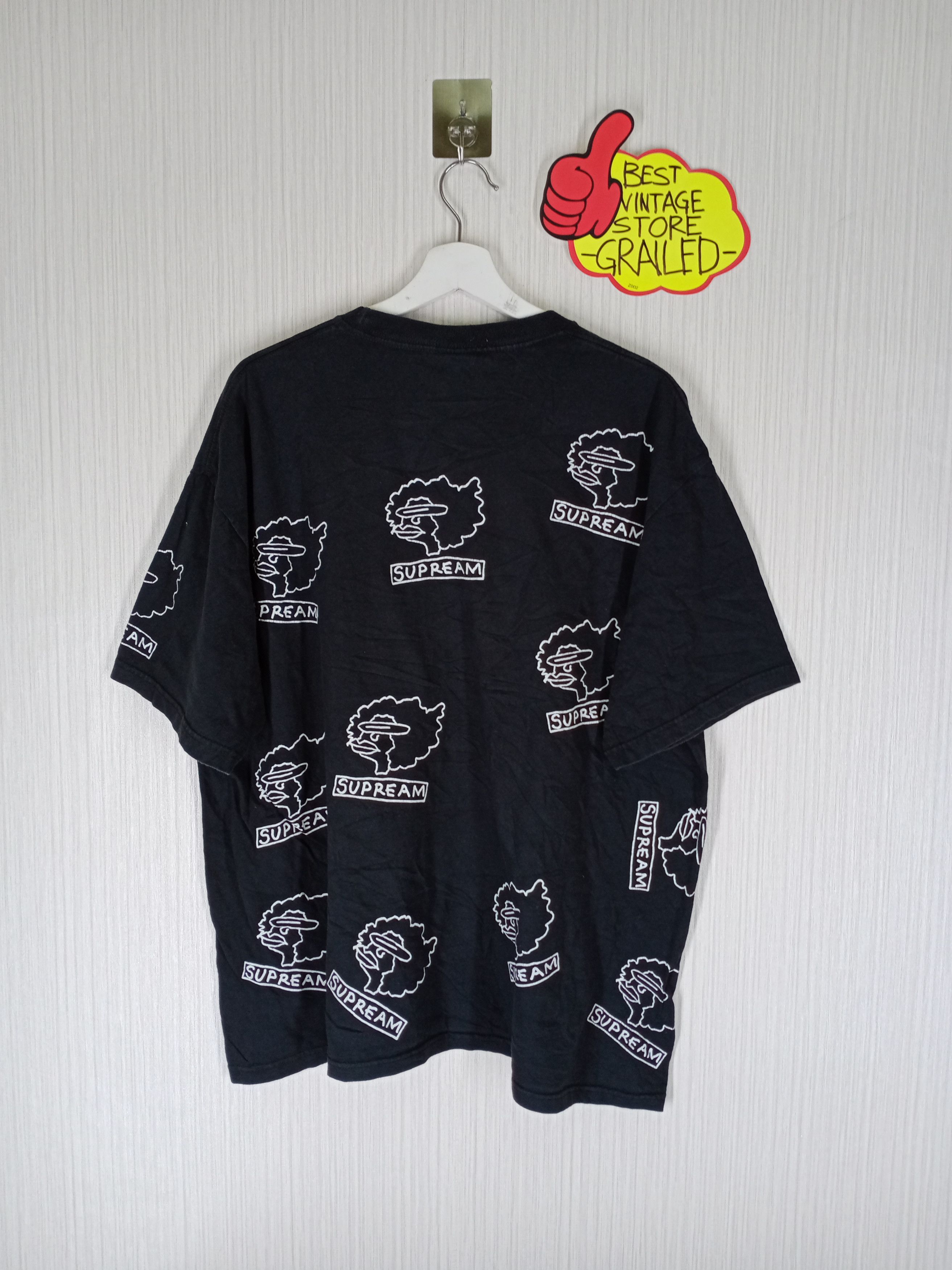 Supreme X Gonz Heads All Over Tee Black XL