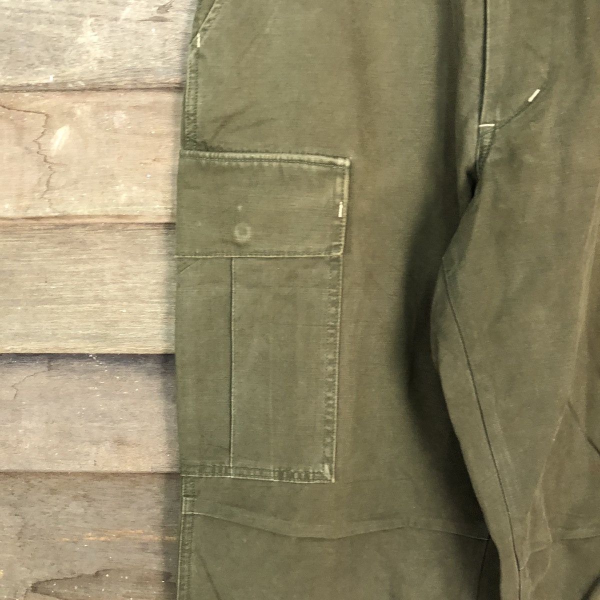 Japanese Brand DLL blue way Green Cargo tactical Multipocket Pants #1485 Size US 30 / EU 46 - 4 Thumbnail