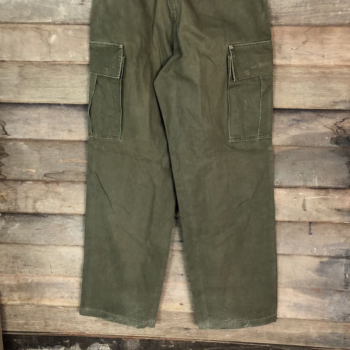 Japanese Brand DLL blue way Green Cargo tactical Multipocket Pants #1485 Size US 30 / EU 46 - 11 Thumbnail