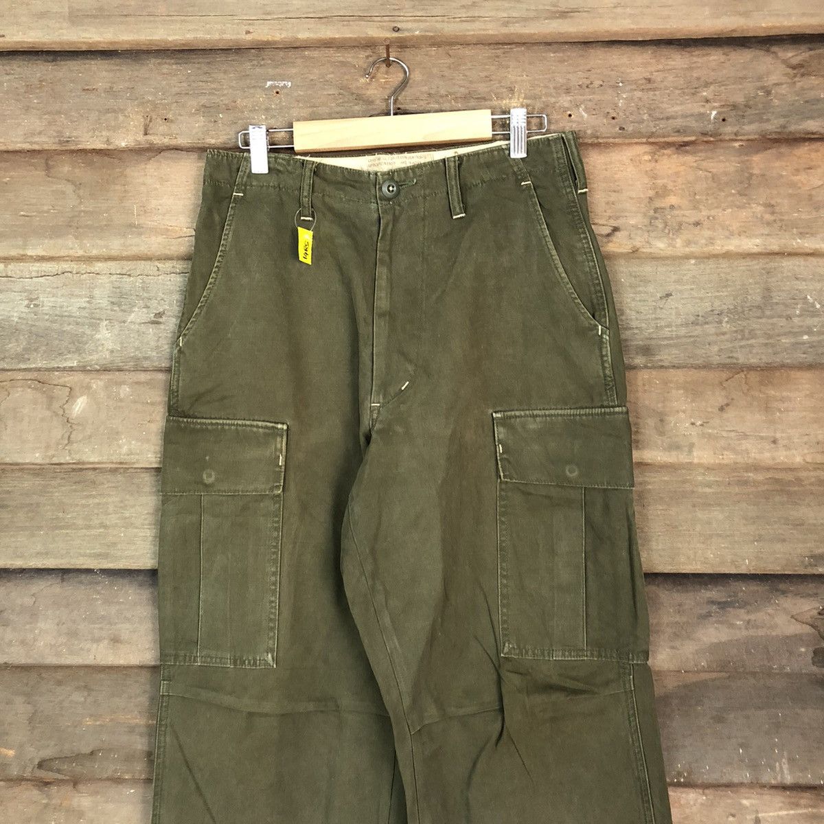 Japanese Brand DLL blue way Green Cargo tactical Multipocket Pants #1485 Size US 30 / EU 46 - 2 Thumbnail
