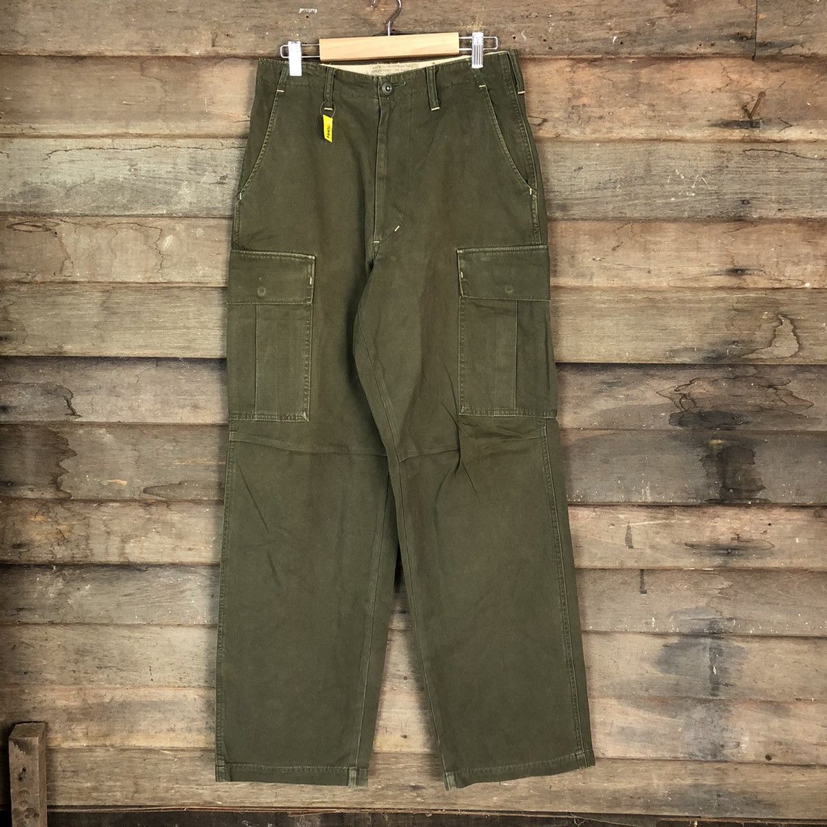 Japanese Brand DLL blue way Green Cargo tactical Multipocket Pants #1485 Size US 30 / EU 46 - 1 Thumbnail