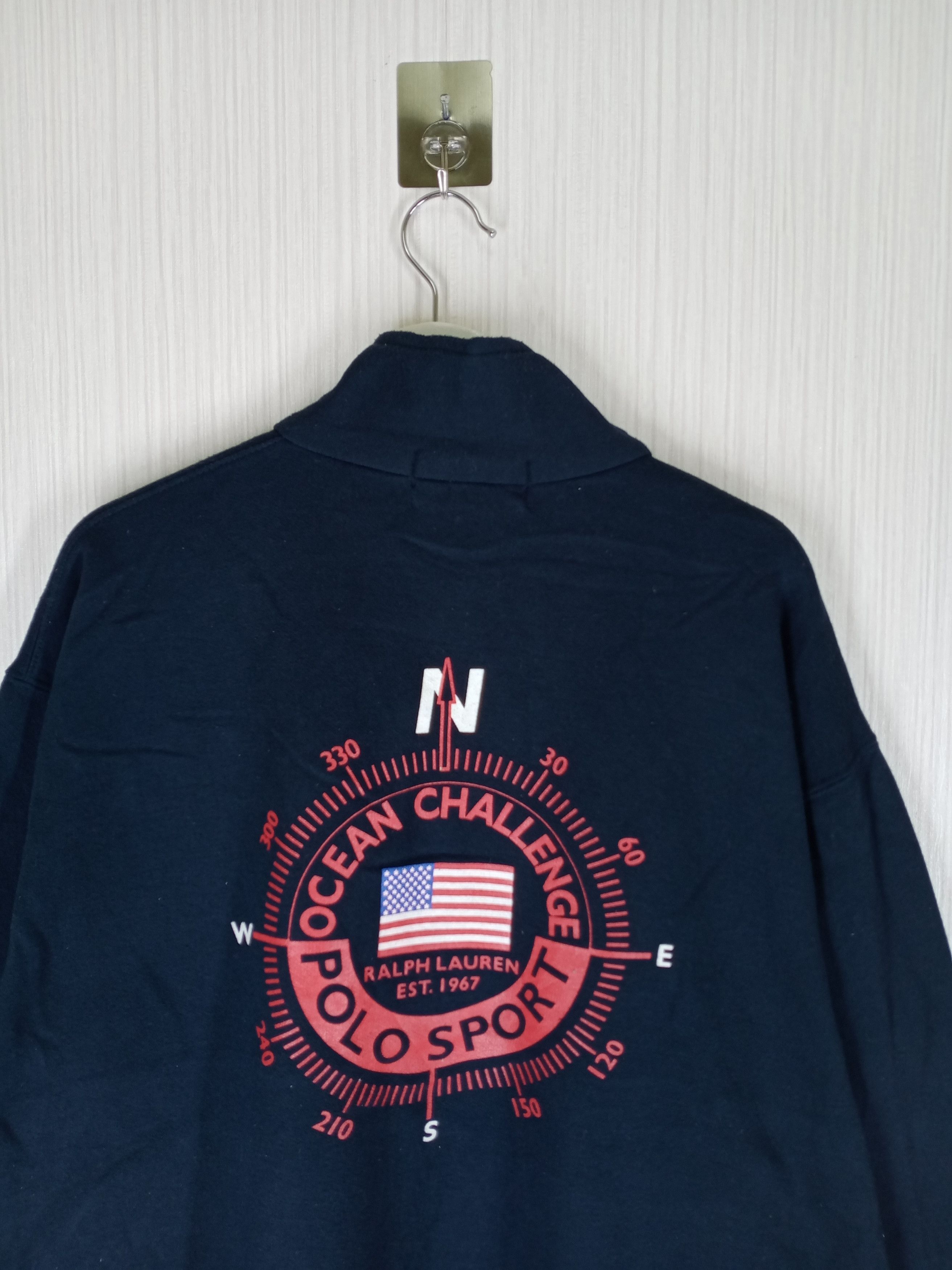Polo Ralph Lauren Vintage Polo Sport Ocean Challenge Quarter Zip Size US XL / EU 56 / 4 - 2 Thumbnail