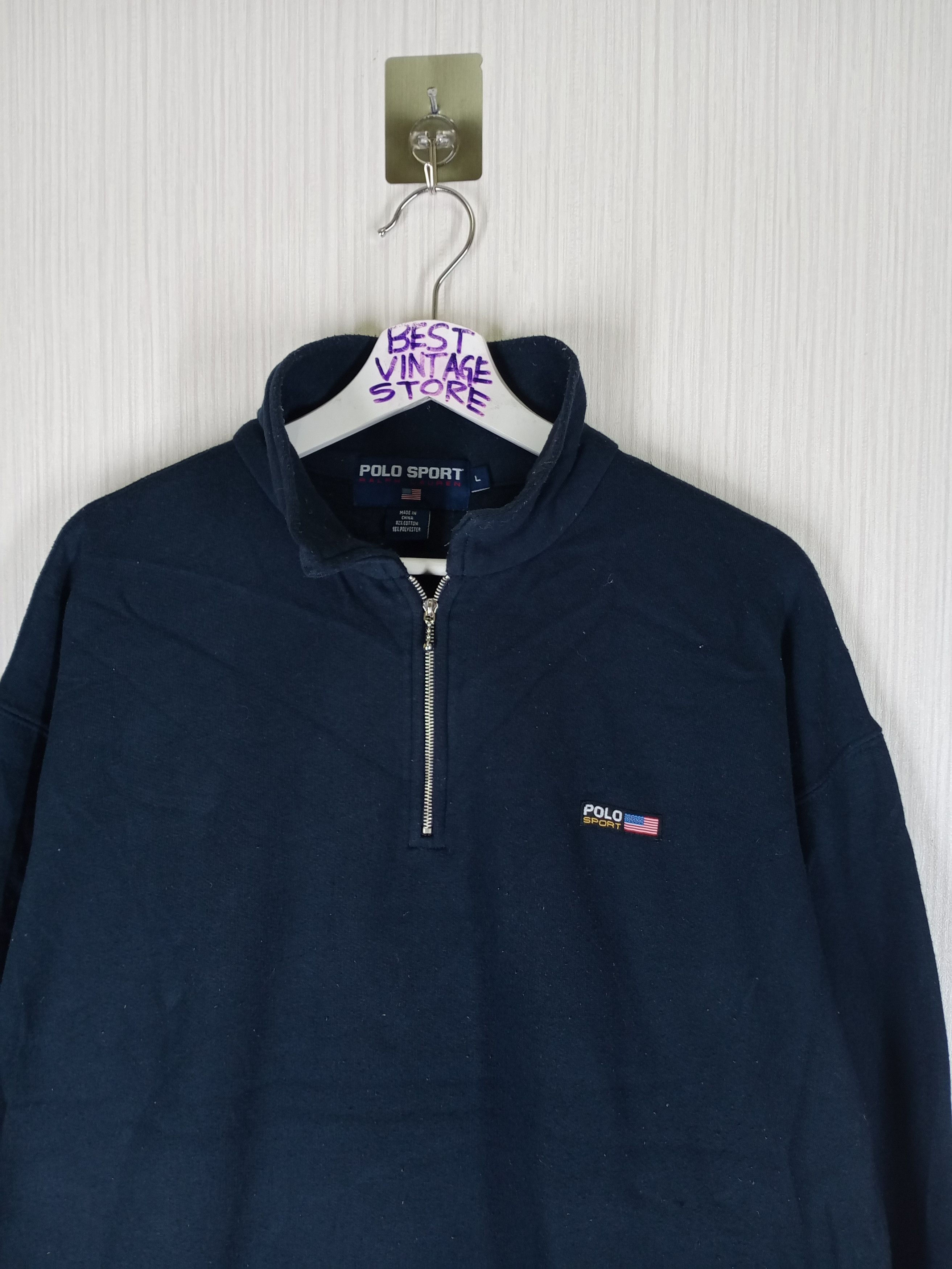 Polo Ralph Lauren Vintage Polo Sport Ocean Challenge Quarter Zip Size US XL / EU 56 / 4 - 5 Thumbnail